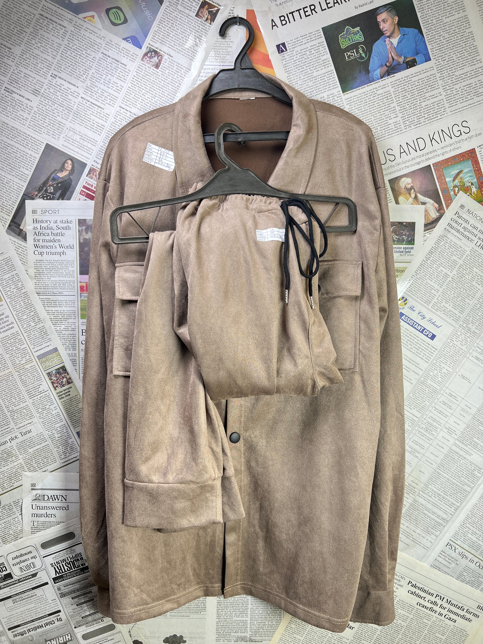 L/XL | Chest: 24.5" | Brown | Warm Co-ord Set | 2125