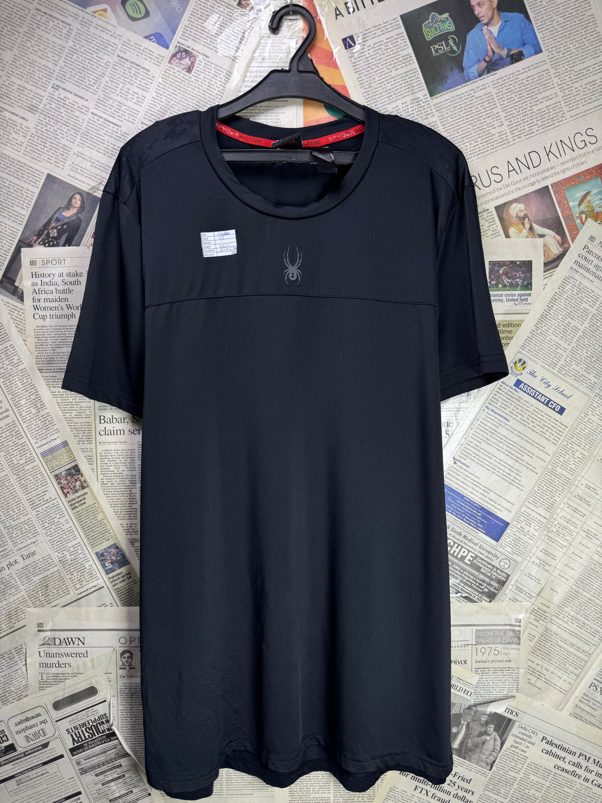 Spyd*r® Medium | Chest: 22" | Black | Performance T-Shirt | 3815 - Genuine Maal