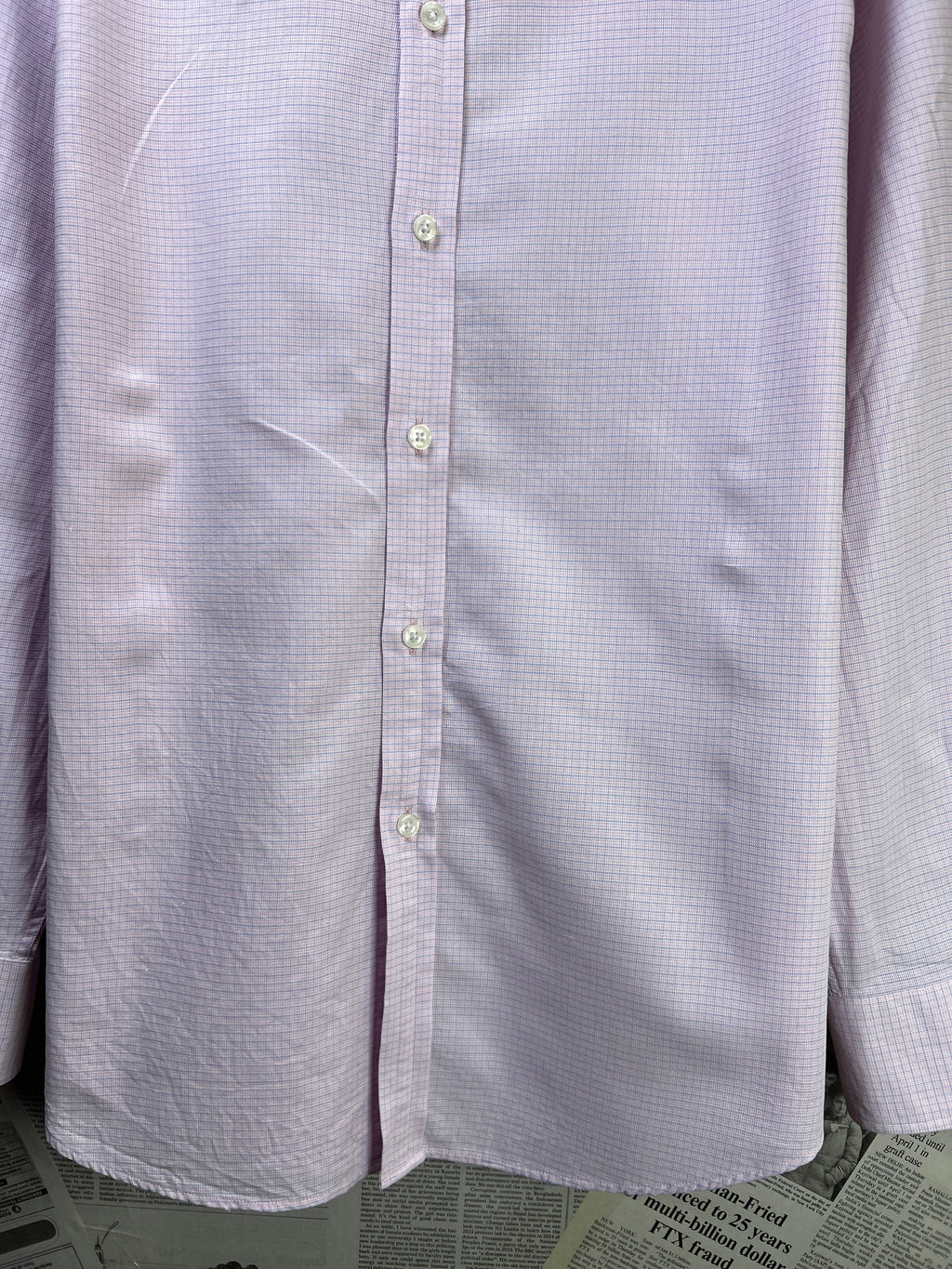 Hammond & Co.® Large | Chest: 23" | Peach Check | Shirt | 2134
