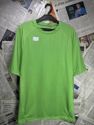 Kirkland® Medium | Chest: 22.5" | Green | Gym T-Shirt | Poly - Spandex | 3813 - Genuine Maal