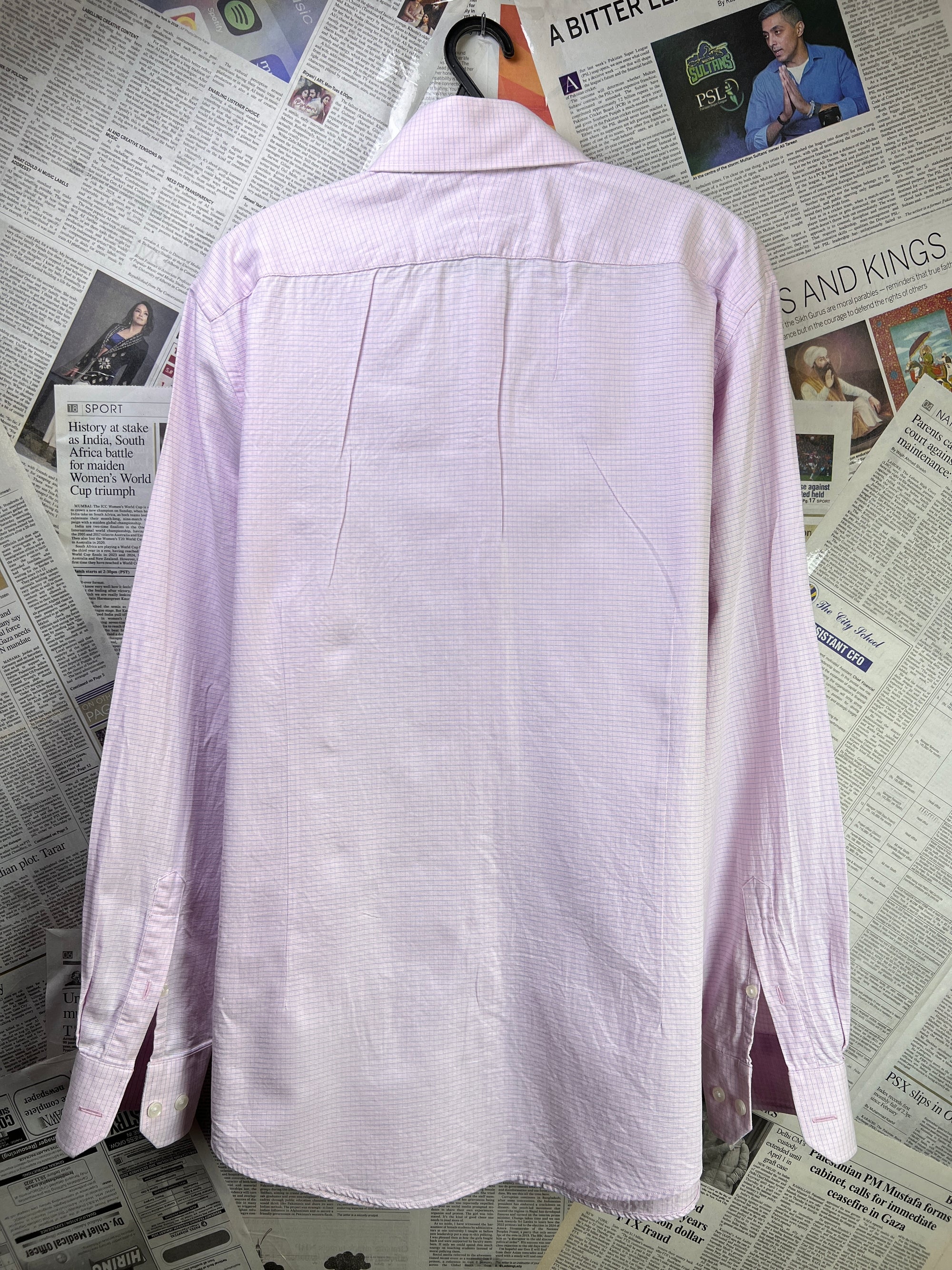 Hammond & Co.® Large | Chest: 23" | Peach Check | Shirt | 2134