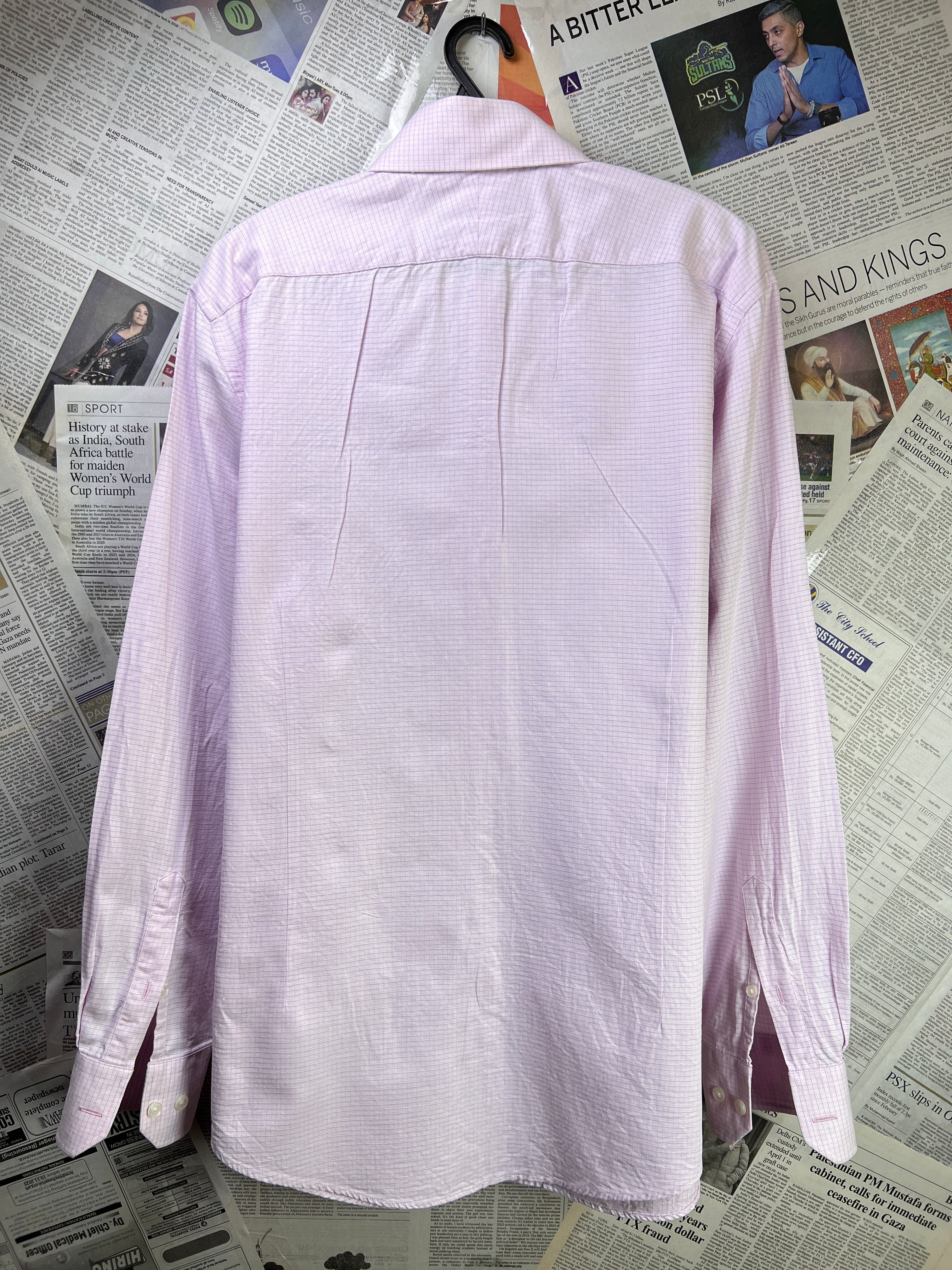 Hammond & Co.® Large | Chest: 23" | Peach Check | Shirt | 2134 - Genuine Maal