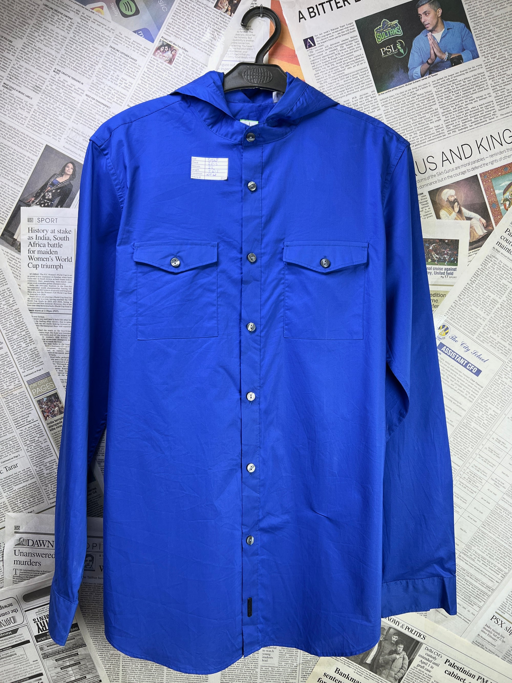 Calv*n Klein® Small | Chest: 20.5" | Royal Blue | Light Hoodie | 2145 - Genuine Maal