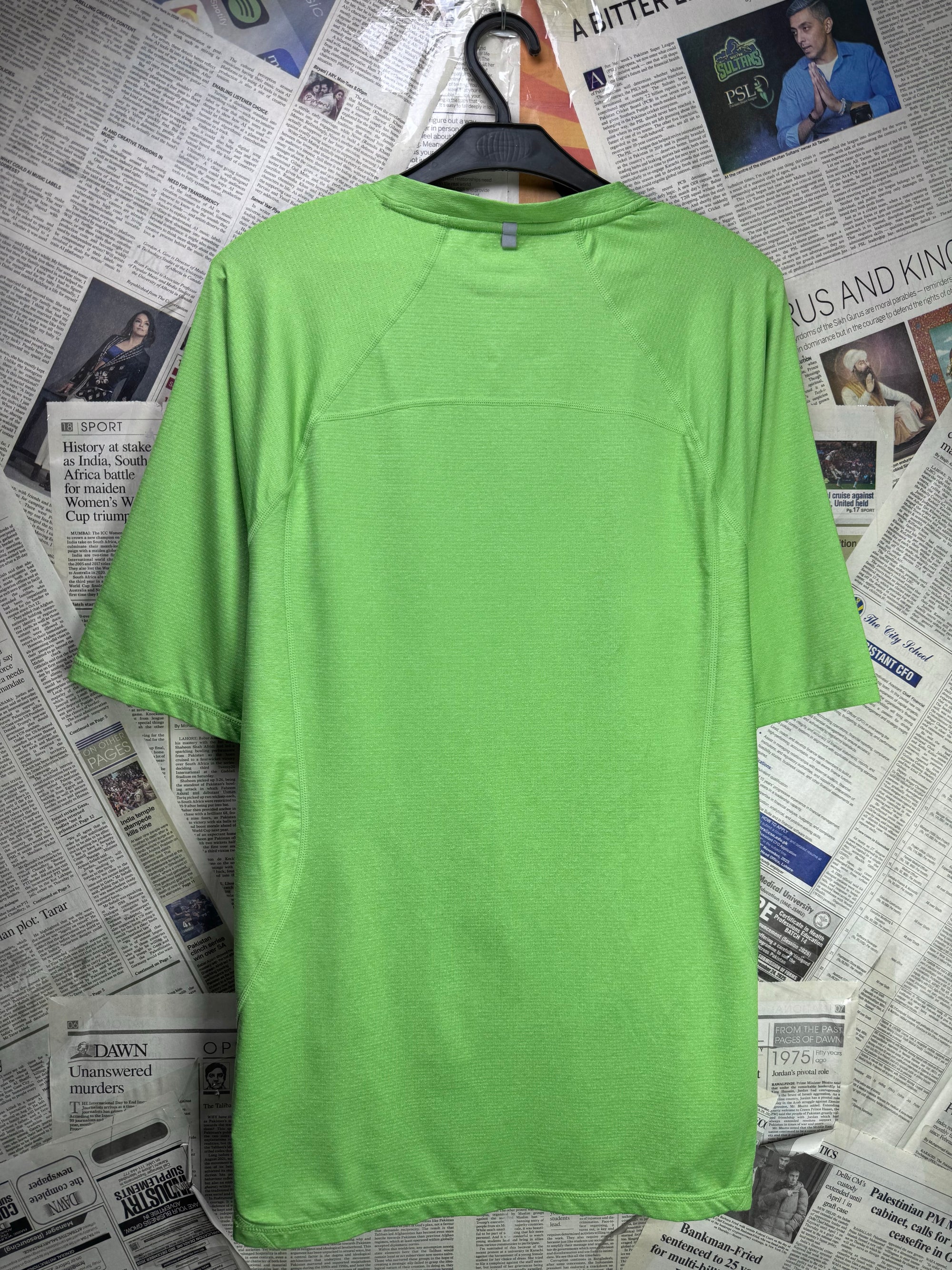 Kirkland® Medium | Chest: 22.5" | Green | Gym T-Shirt | Poly - Spandex | 3813 - Genuine Maal