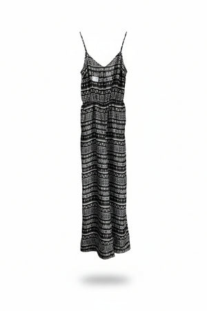 H&M® XS | Bust: 15" | Geometric Print | Maxi Jump Suit | B1 - 4978 - Genuine Maal