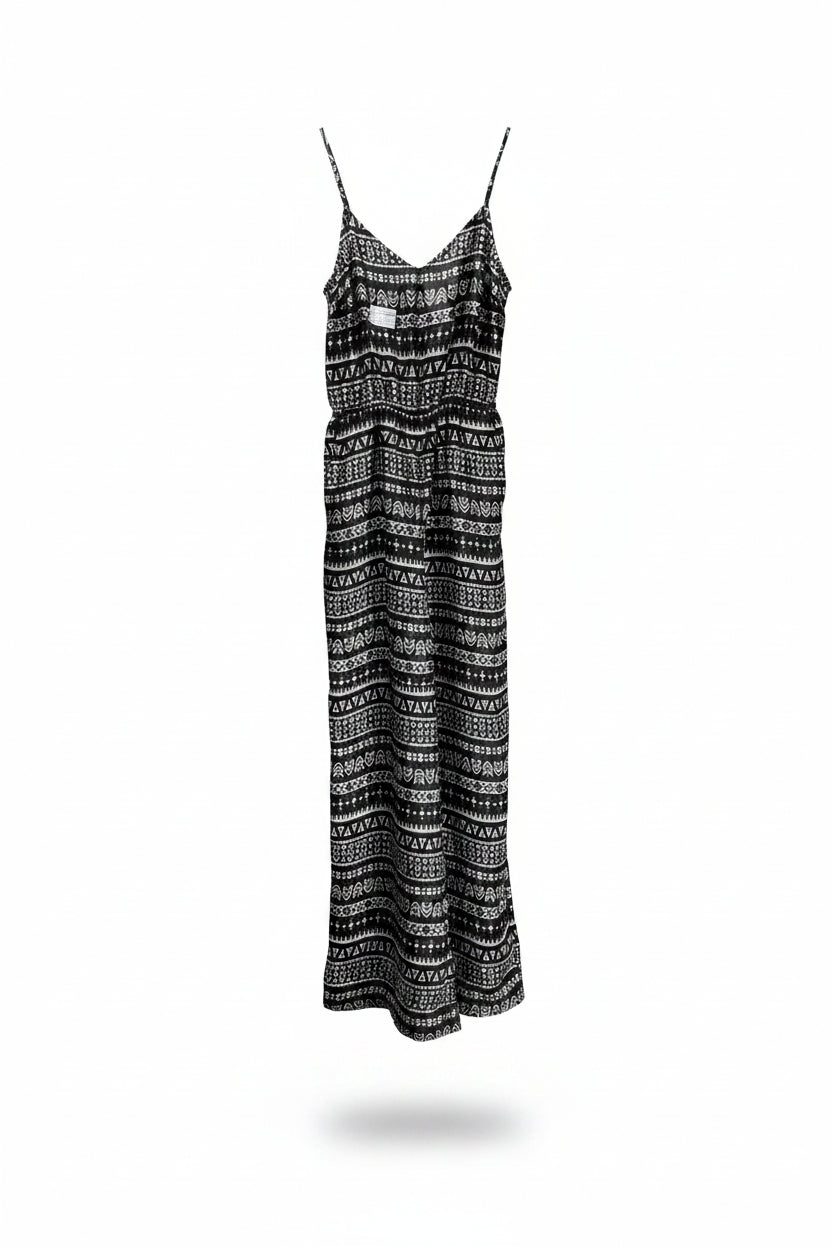 H&M® XS | Bust: 15" | Geometric Print | Maxi Jump Suit | B1 - 4978 - Genuine Maal