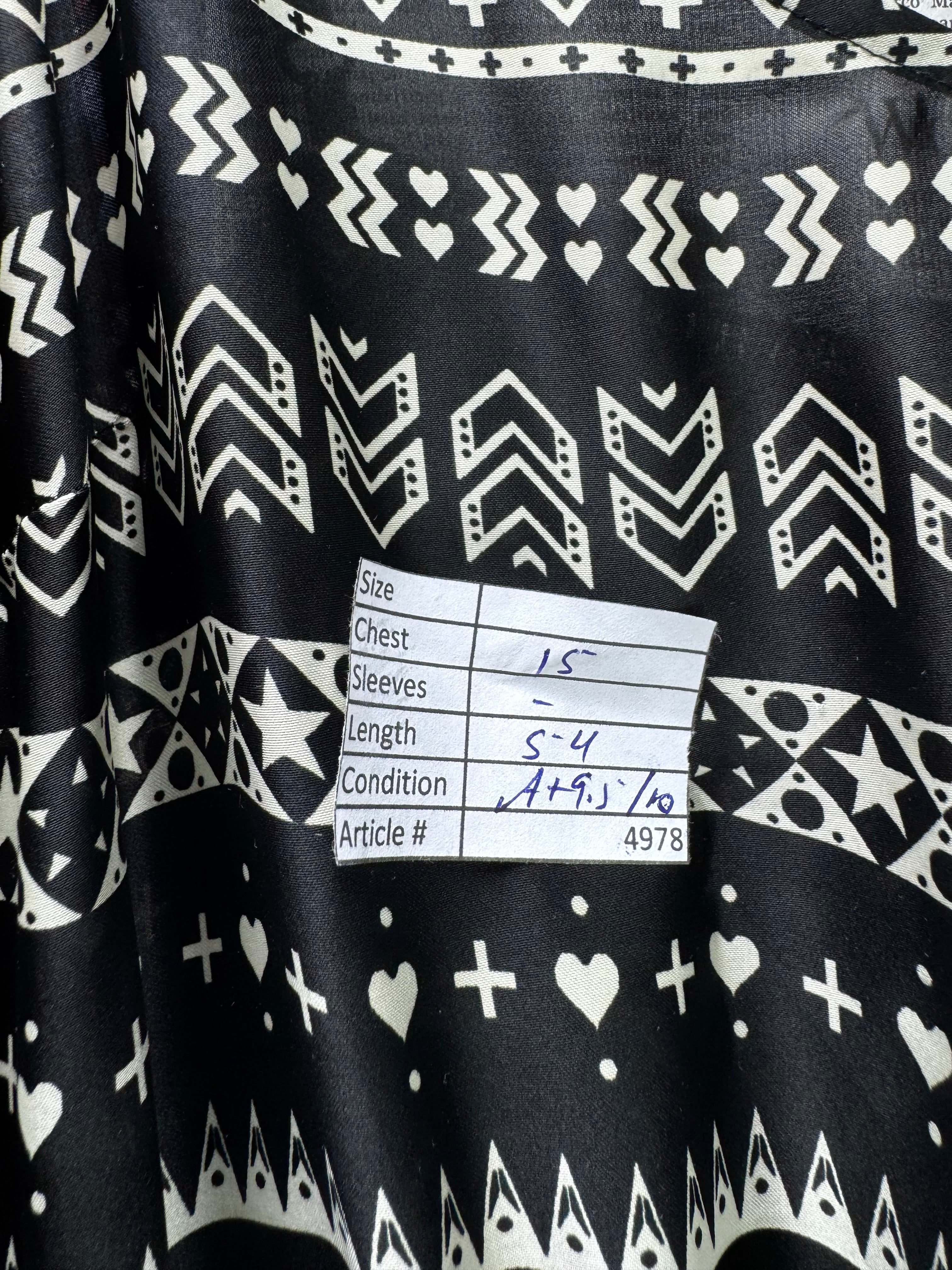 H&M® XS | Bust: 15" | Geometric Print | Maxi Jump Suit | B1 - 4978
