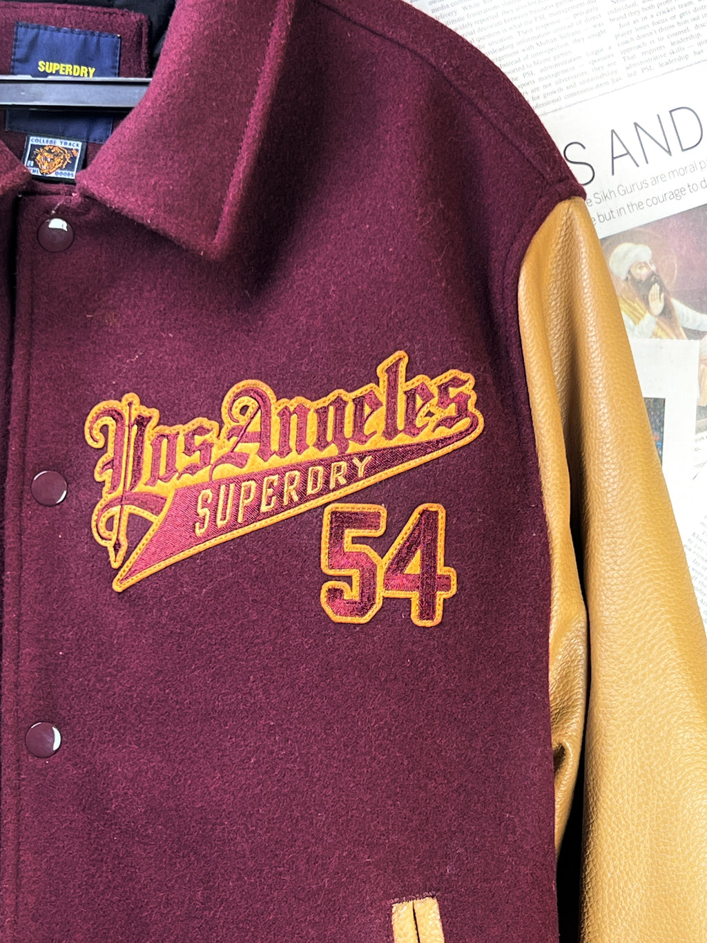 Super Dry® XL | Chest: 25" | Maroon | Varsity Jacket | 2126 - Genuine Maal