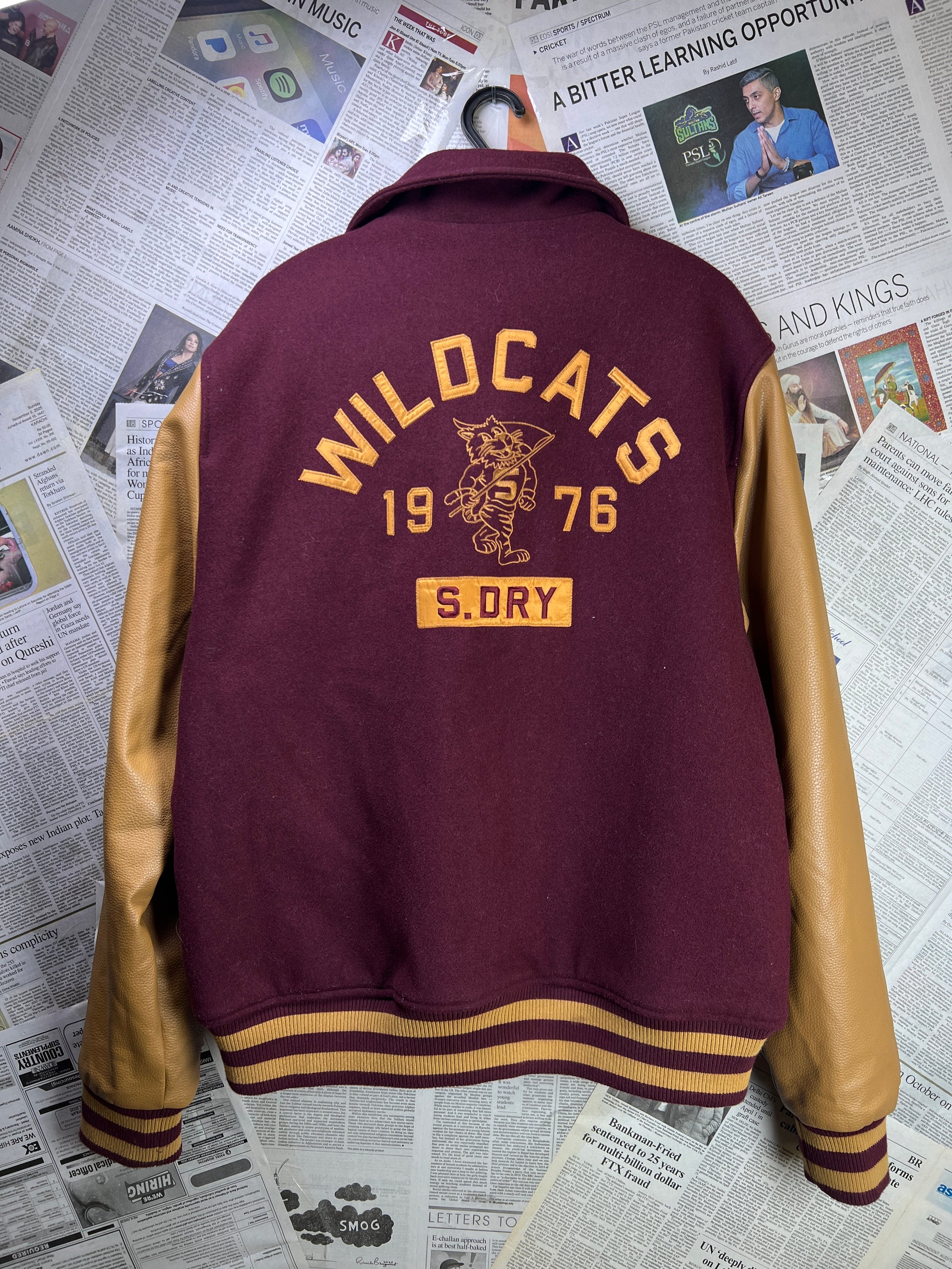 Super Dry® XL | Chest: 25" | Maroon | Varsity Jacket | 2126 - Genuine Maal