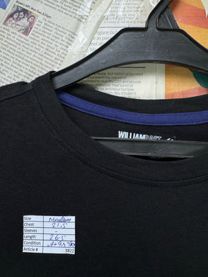 Williamrast® Medium | Chest: 21.5" | Black | T-Shirt | Pima Cotton - Modal - Spandex | 3822 - Genuine Maal