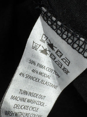 Williamrast® Medium | Chest: 21.5" | Black | T-Shirt | Pima Cotton - Modal - Spandex | 3822 - Genuine Maal