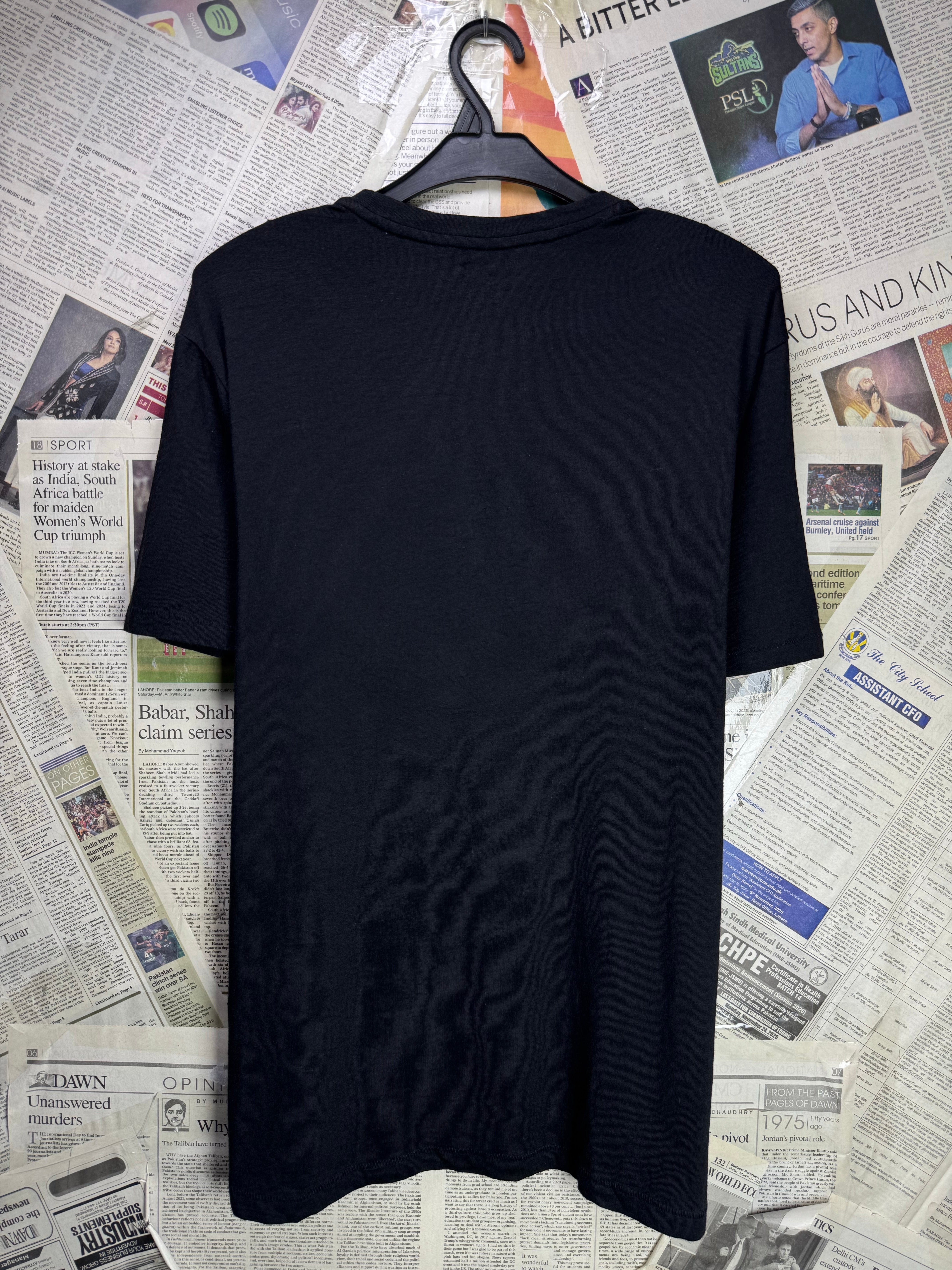 Williamrast® Medium | Chest: 21.5" | Black | T-Shirt | Pima Cotton - Modal - Spandex | 3822 - Genuine Maal