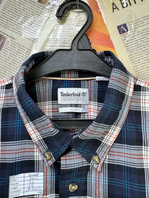 Timberland® Small | Chest: 20.5" | Blue Plaid | Shirt | Cotton | 4166 - Genuine Maal