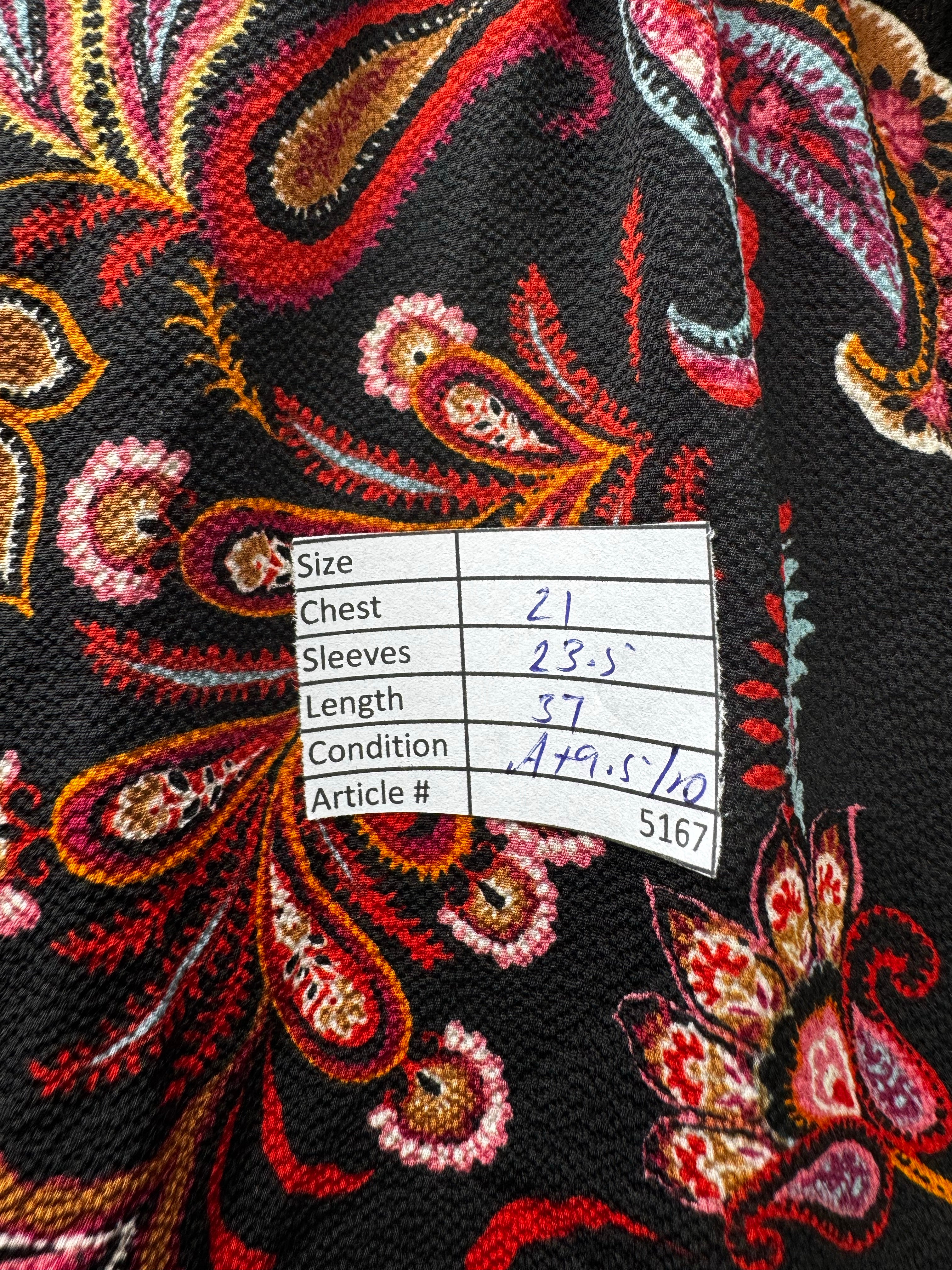 Papaya® Large | Bust: 21" | Paisley Print | Mini Dress | B1 - 5167 - Genuine Maal