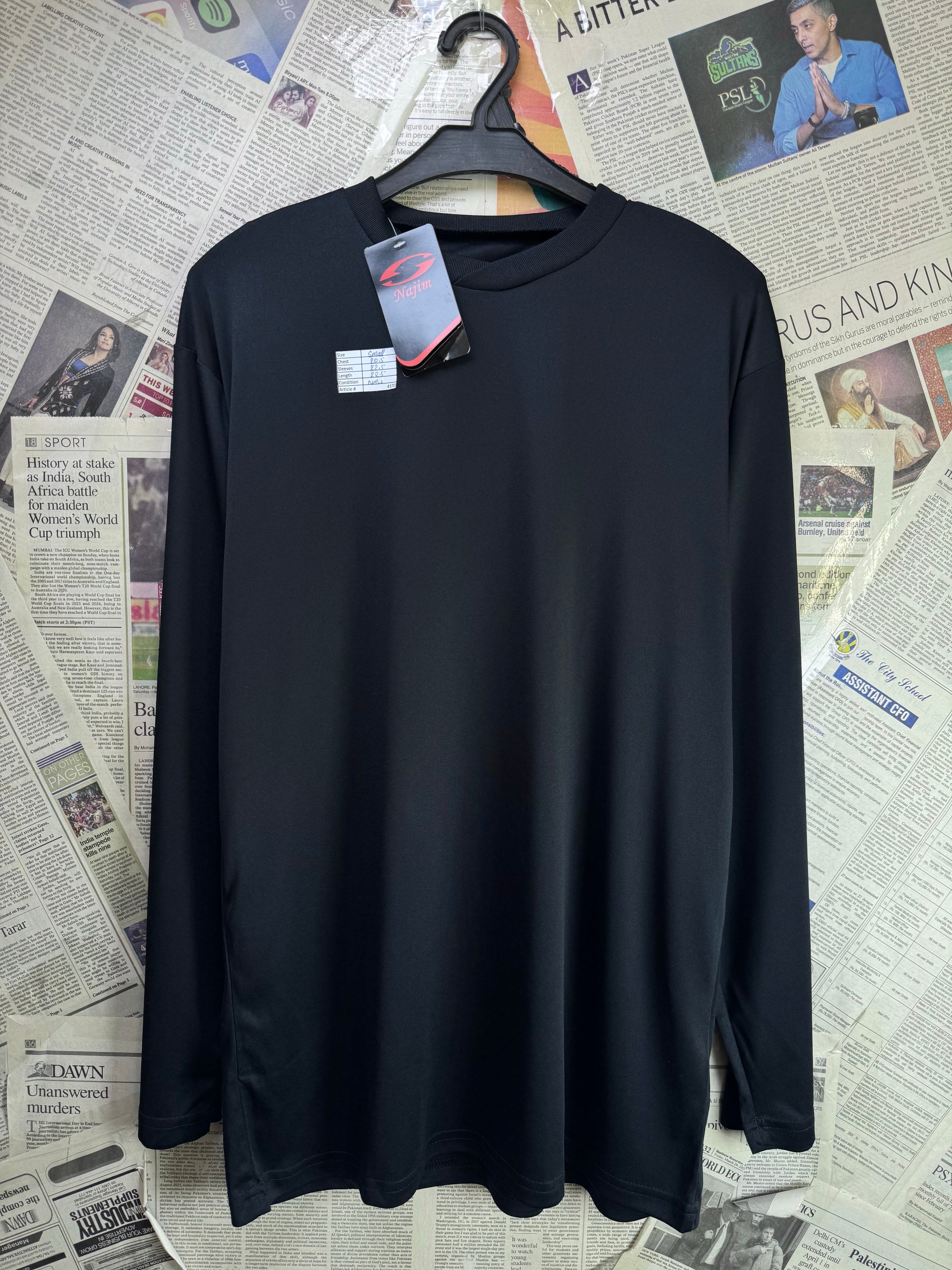 Najim® Small | Chest: 20.5" | Black | Performace T-Shirt | Poly | 4170 - Genuine Maal