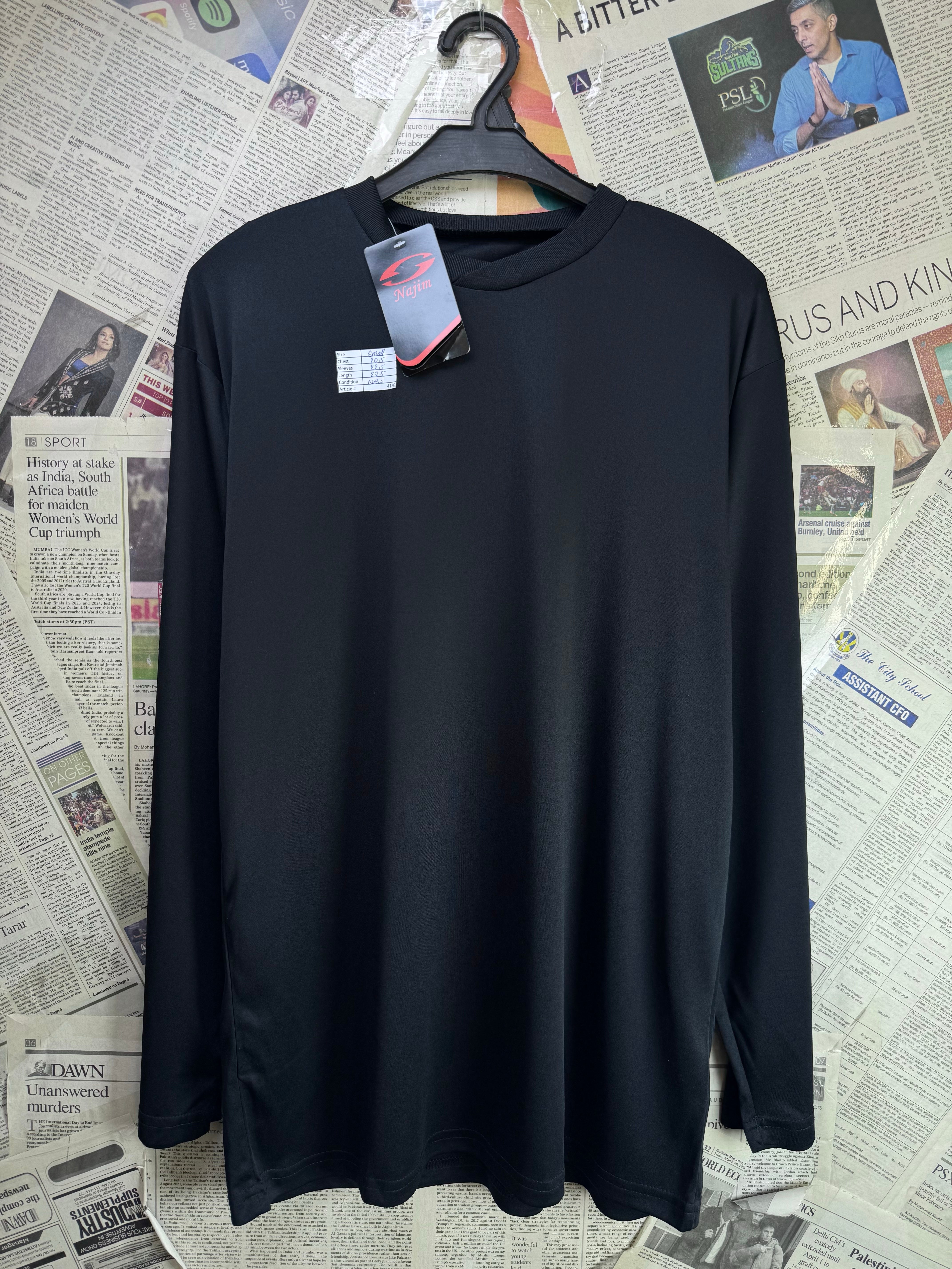 Najim® Small | Chest: 20.5" | Black | Performace T-Shirt | Poly | 4170 - Genuine Maal