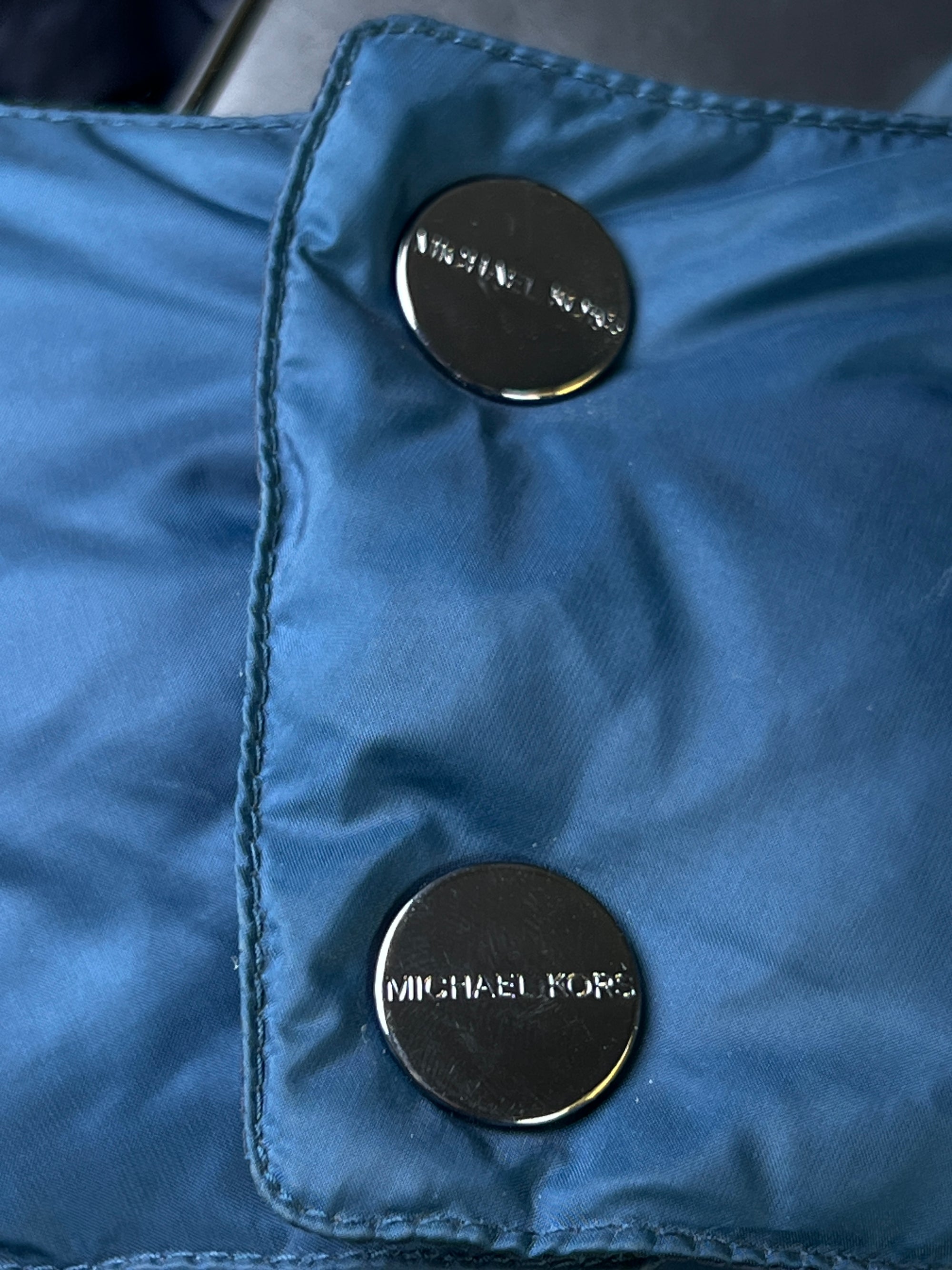 Michael K*rs® Medium | Chest 22 | Duck Down & Feather Filling Puffer Jacket with Hoodie | Dark Teal | 2128