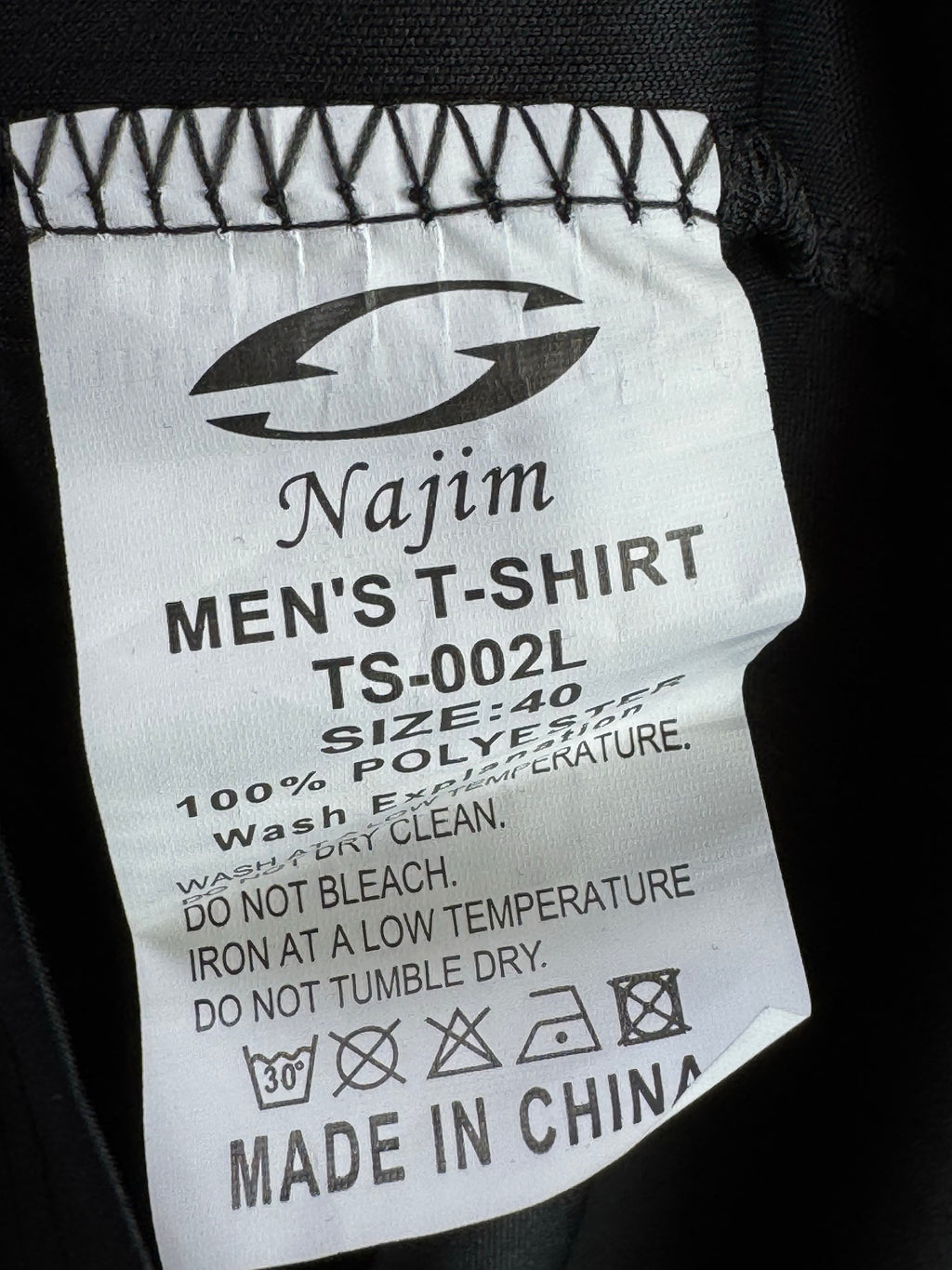 Najim® Small | Chest: 20.5" | Black | Performace T-Shirt | Poly | 4170 - Genuine Maal