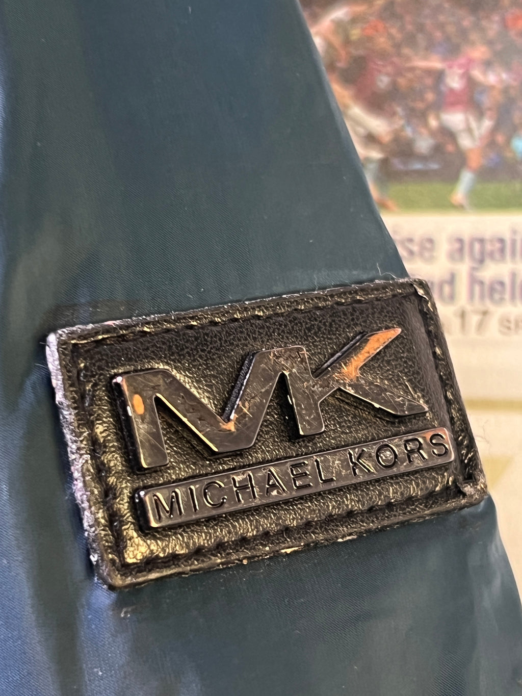 Michael K*rs® Medium | Chest 22 | Duck Down & Feather Filling Puffer Jacket with Hoodie | Dark Teal | 2128