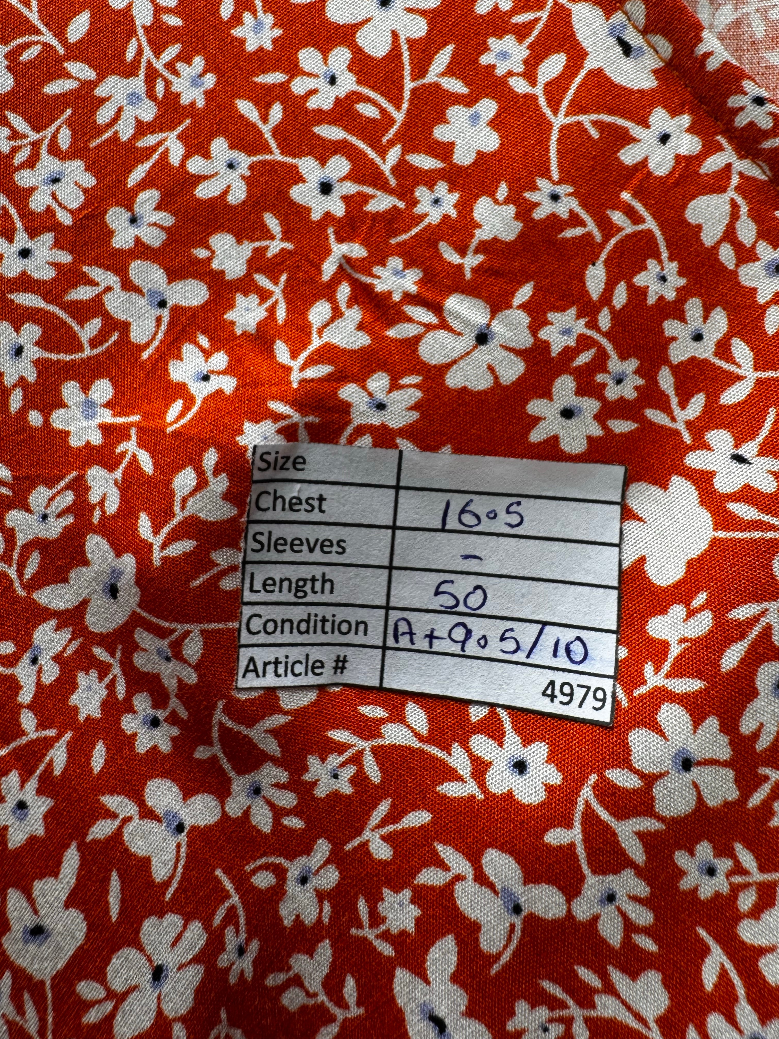 Shein® XS | Bust: 16.5" | Floral | Smocked Maxi Dress | Viscose | B1 - 4979