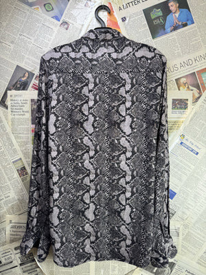 Burton® Small | Chest: 20" | Python Print | Shirt | Viscose | 4179 - Genuine Maal