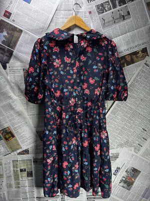 George® Large | Bust: 21" | Floral | Tiered Mini Smock Dress | B1 - 4980 - Genuine Maal