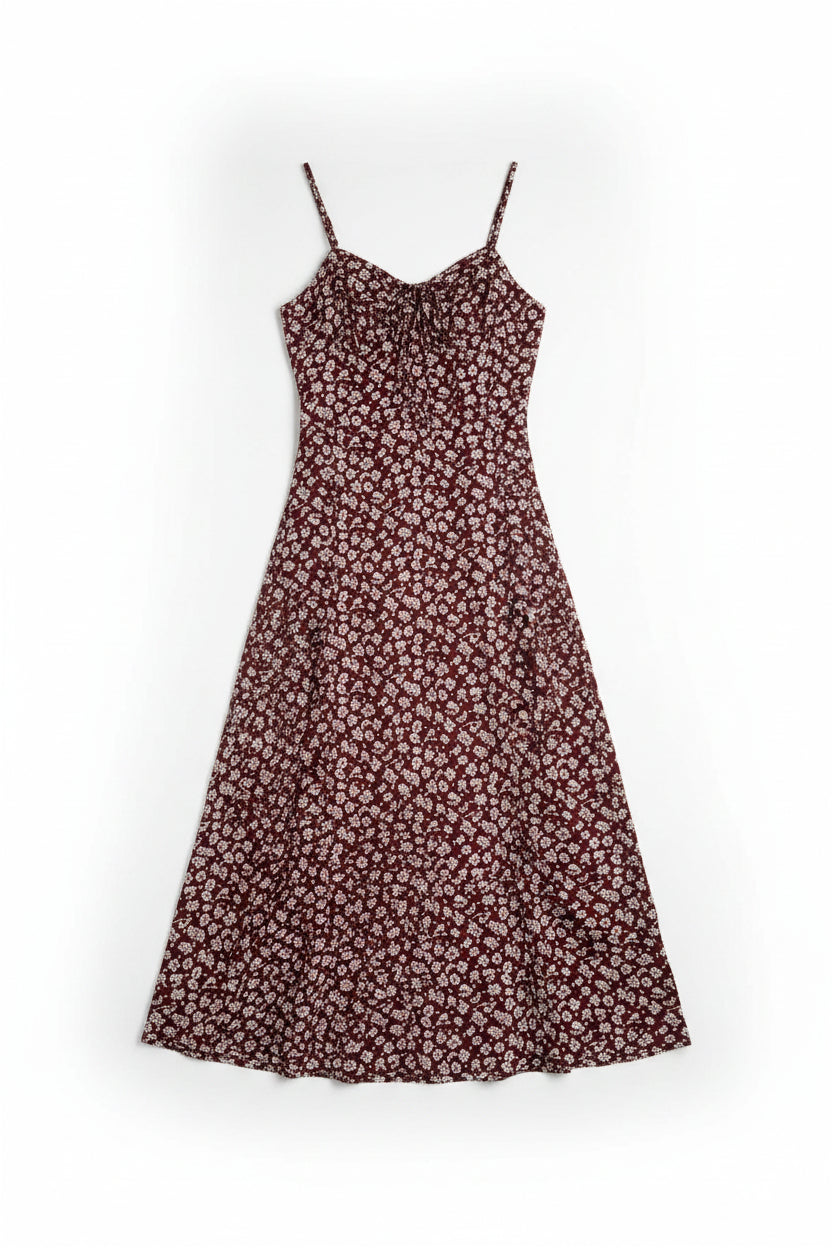 Shein® XS | Bust: 16" | Floral | Maxi Dress | Poly - Cotton | B1 - 5350 - Genuine Maal