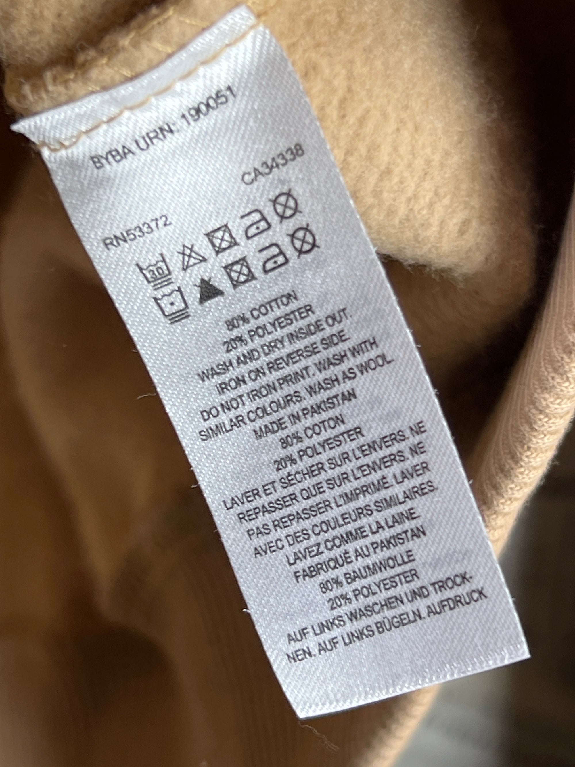 French Connection® Small | Chest: 20.5" | Camel | Hoodie | 2136 - Genuine Maal