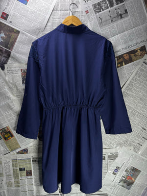Yoins® Large | Bust: 20" | Blue | Mini Dress | Cotton | B1 - 5181 - Genuine Maal