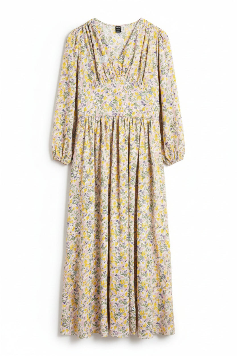 Shein® Medium | Bust: 19.5" | Floral | Maxi Dress | Poly - Elastane | B1 - 5160 - Genuine Maal