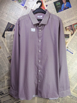 Next® XXL | Chest: 26.5" | White with Maroon Print | Shirt | Poly - Cotton | 4187 - Genuine Maal