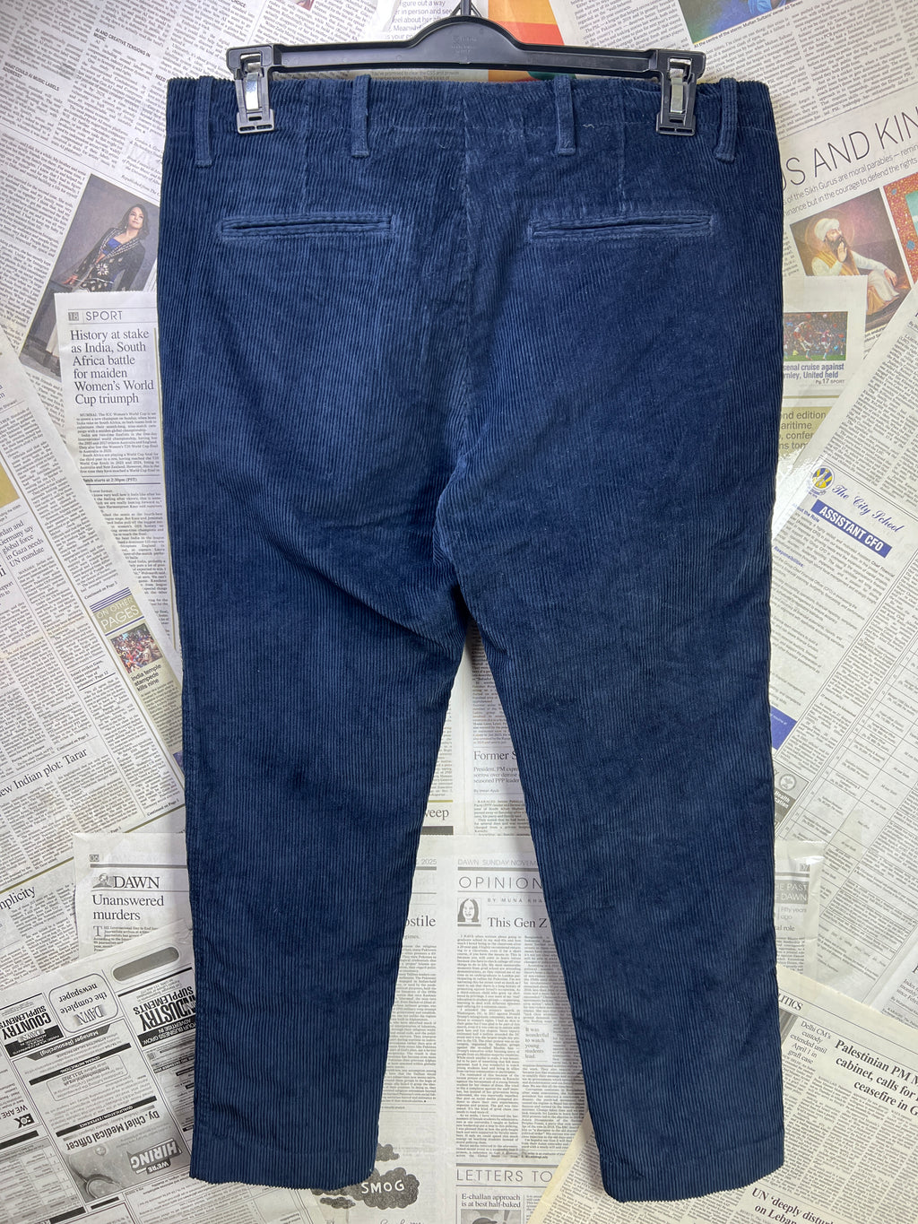 Zara® Waist: 32" | Blue | Corduroy Pant | 1082 - Genuine Maal