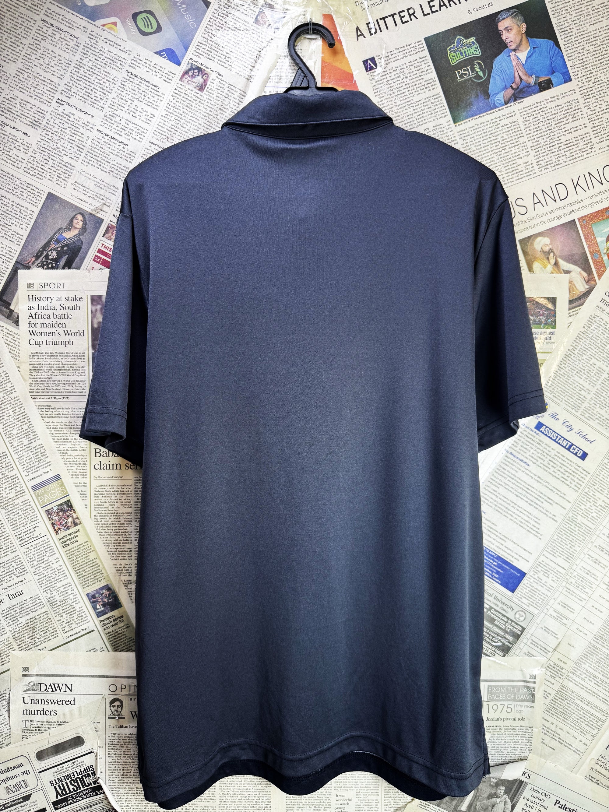 PGATour® Medium | Chest: 21.5" | Black | Sports Polo | Poly | 4185 - Genuine Maal