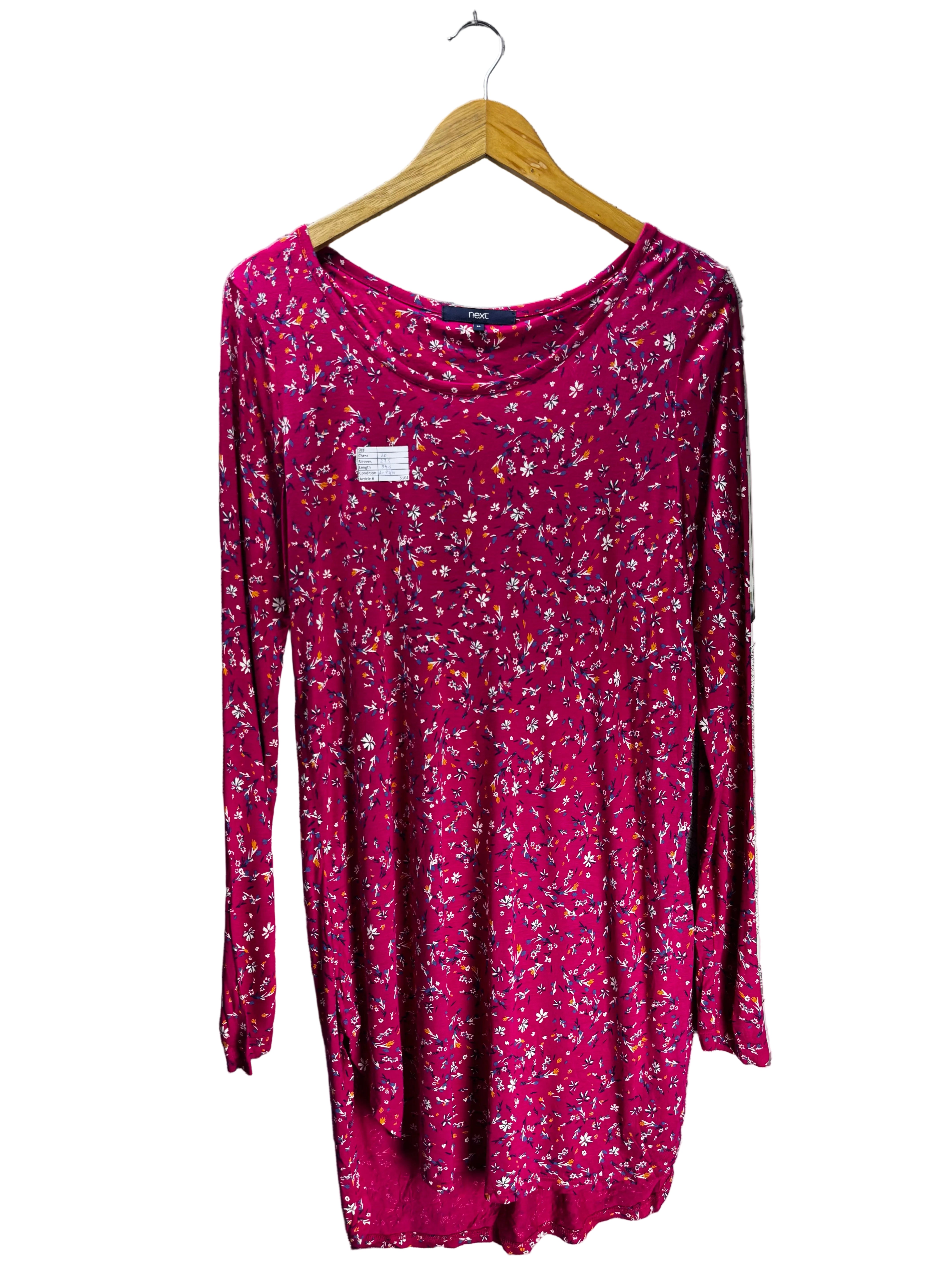 Next® Large | Bust: 20" | Floral | Mini Dress | Viscose | B2 - 5164 - Genuine Maal