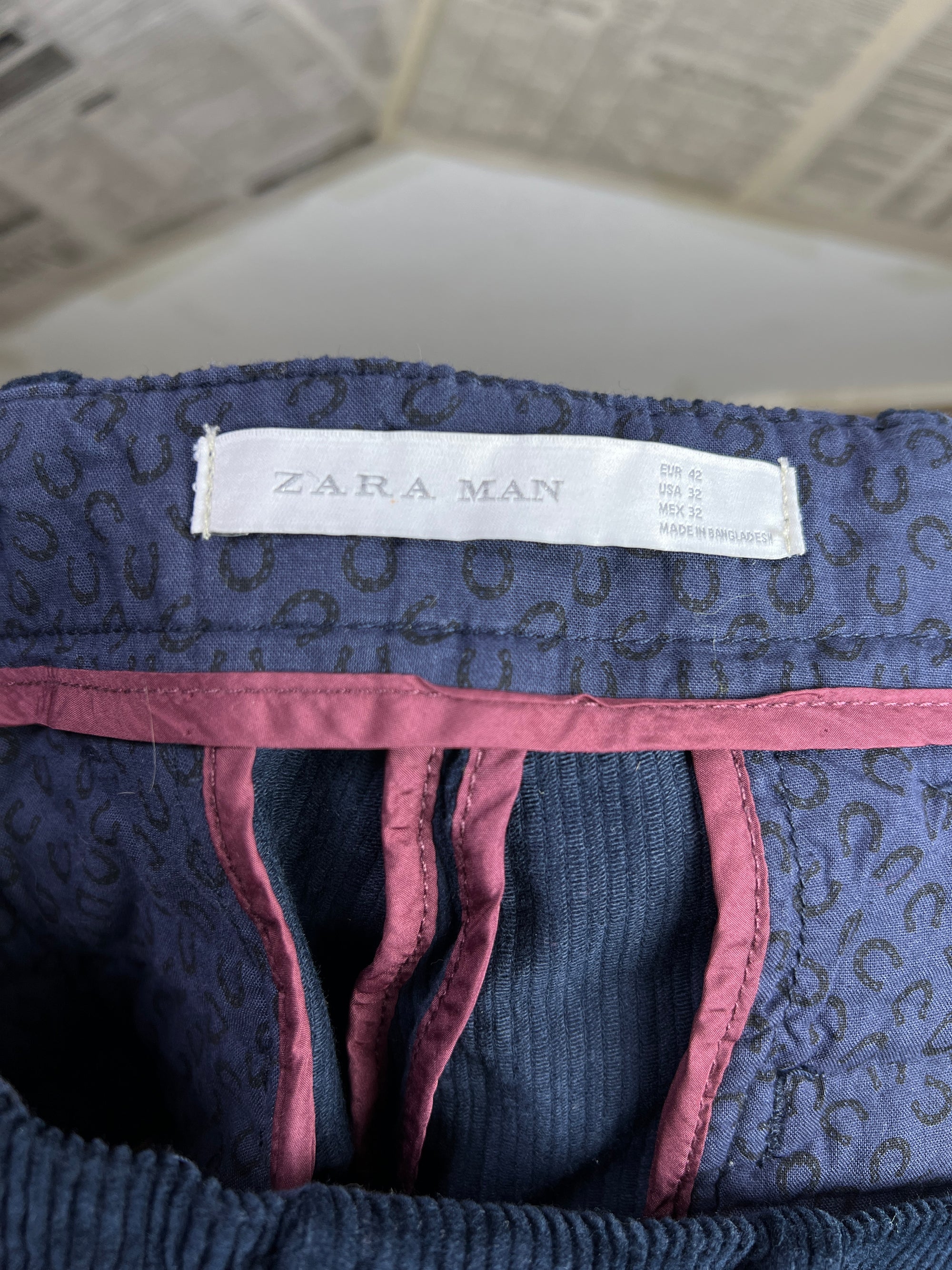 Zara® Waist: 32" | Blue | Corduroy Pant | 1082 - Genuine Maal