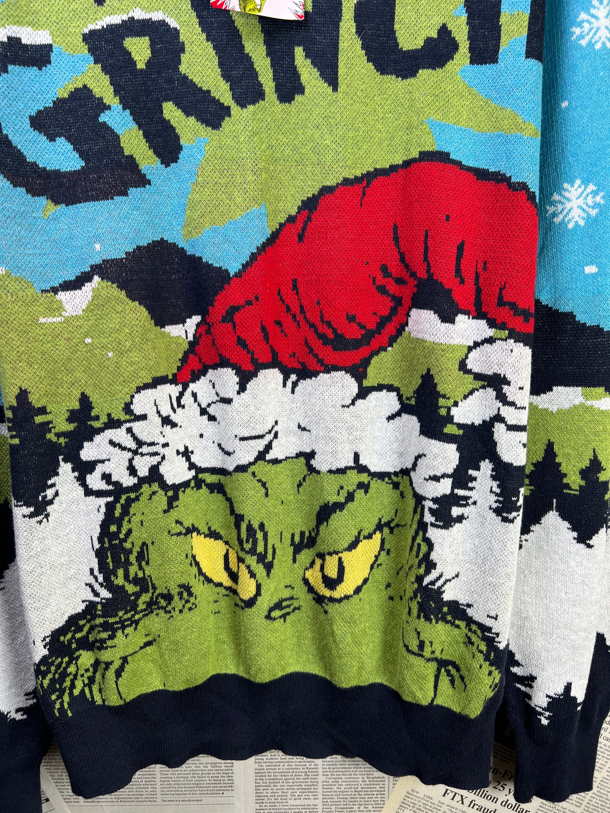 The Grinch® Medium | Chest 22 | Sweat Shirt | Blue & Green | 2129 - Genuine Maal