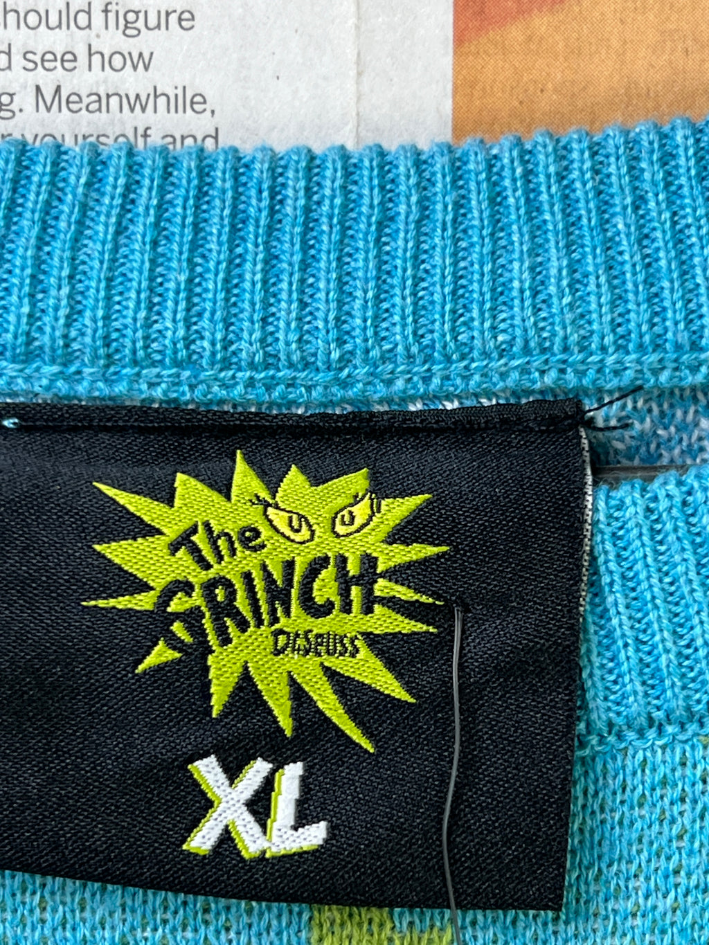 The Grinch® Medium | Chest 22 | Sweat Shirt | Blue & Green | 2129 - Genuine Maal