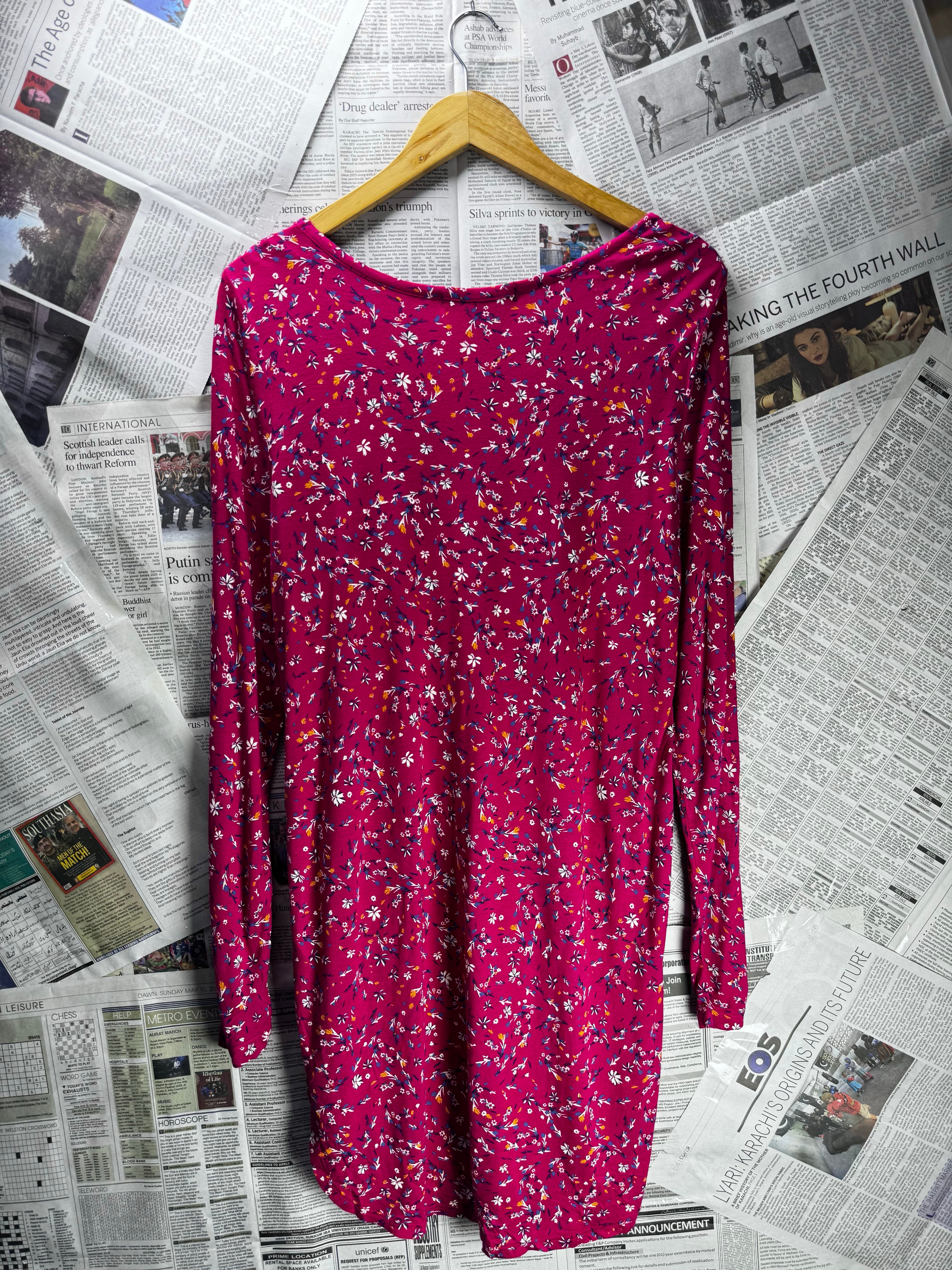 Next® Large | Bust: 20" | Floral | Mini Dress | Viscose | B2 - 5164 - Genuine Maal