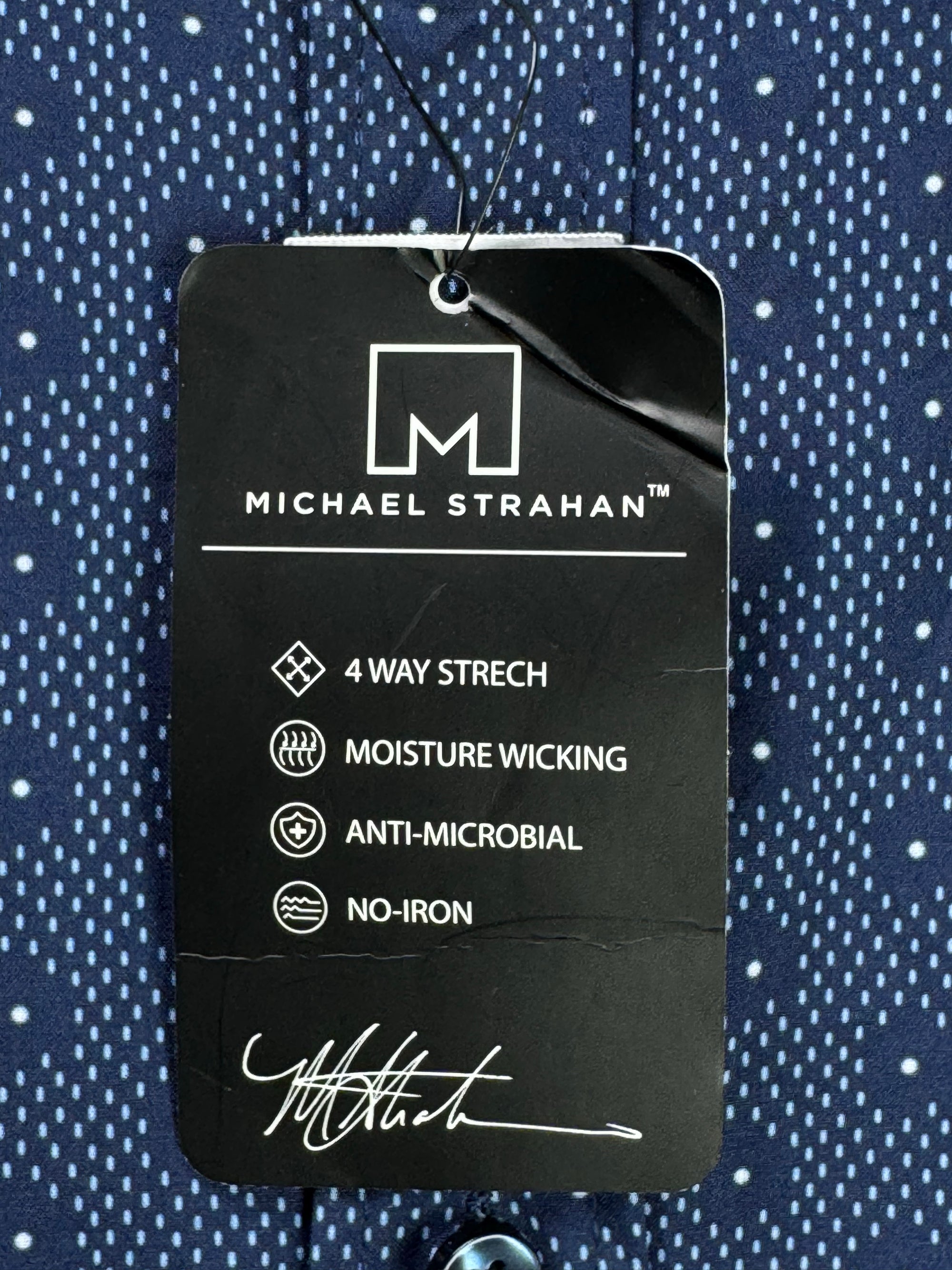 Michael Strahan® XL | Chest: 25" | Blue with Print | Shirt | Poly - Spandex | 4181 - Genuine Maal