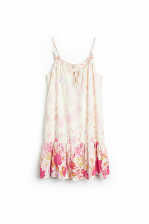 River Island® Medium | Bust: 19" | Floral | Mini Dress | Polyester | B2 - 5186 - Genuine Maal