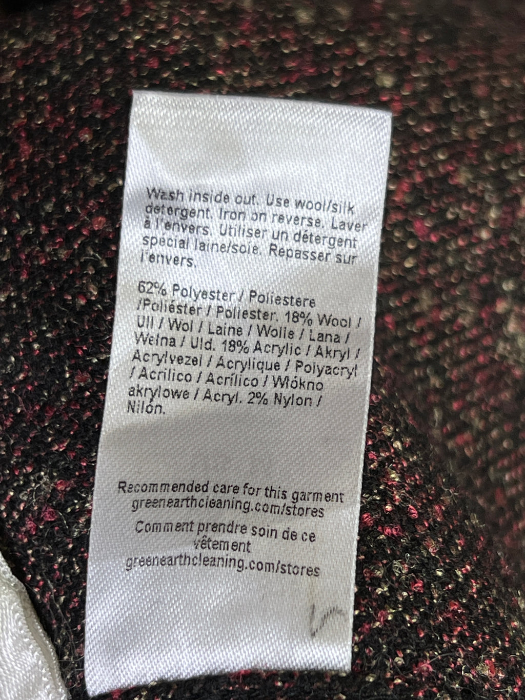 River Island® Large | Chest: 23.5" | Reddish Brown | Shacket | Wool Blend | 2140 - Genuine Maal