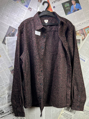 River Island® Large | Chest: 23.5" | Reddish Brown | Shacket | Wool Blend | 2140 - Genuine Maal