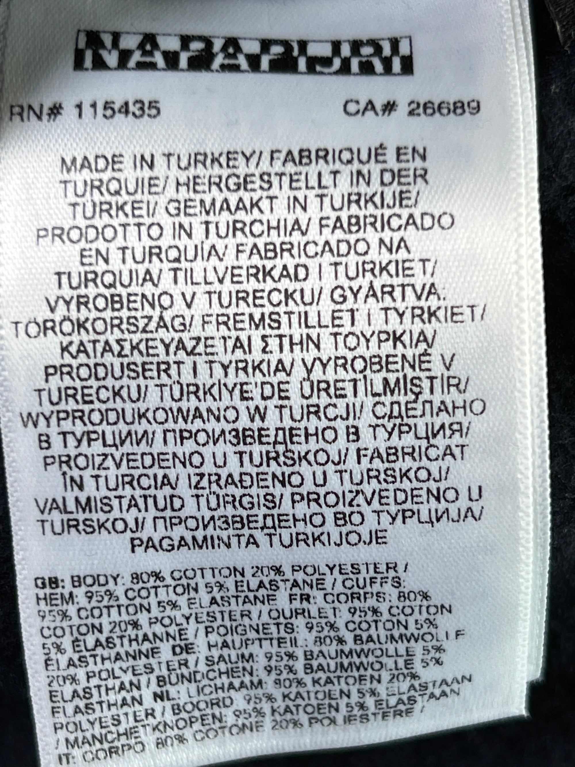 Napapijri® Small | Chest: 19" | Blue & Grey | Hoodie | 2142 - Genuine Maal