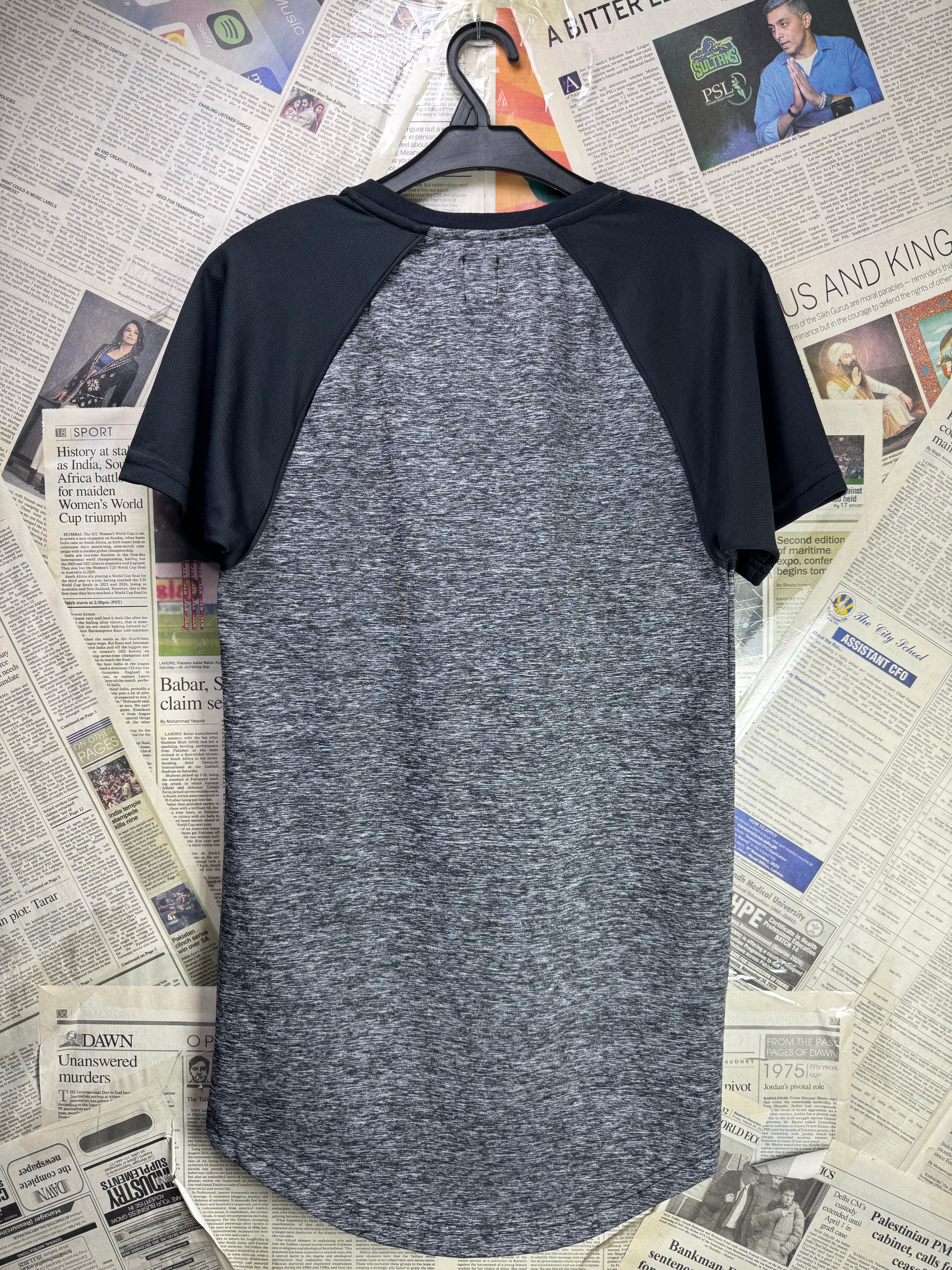River Island® XXS | Chest: 15.5" | Heather Grey | Gym T-Shirt | Poly - Elastane | 4194 - Genuine Maal
