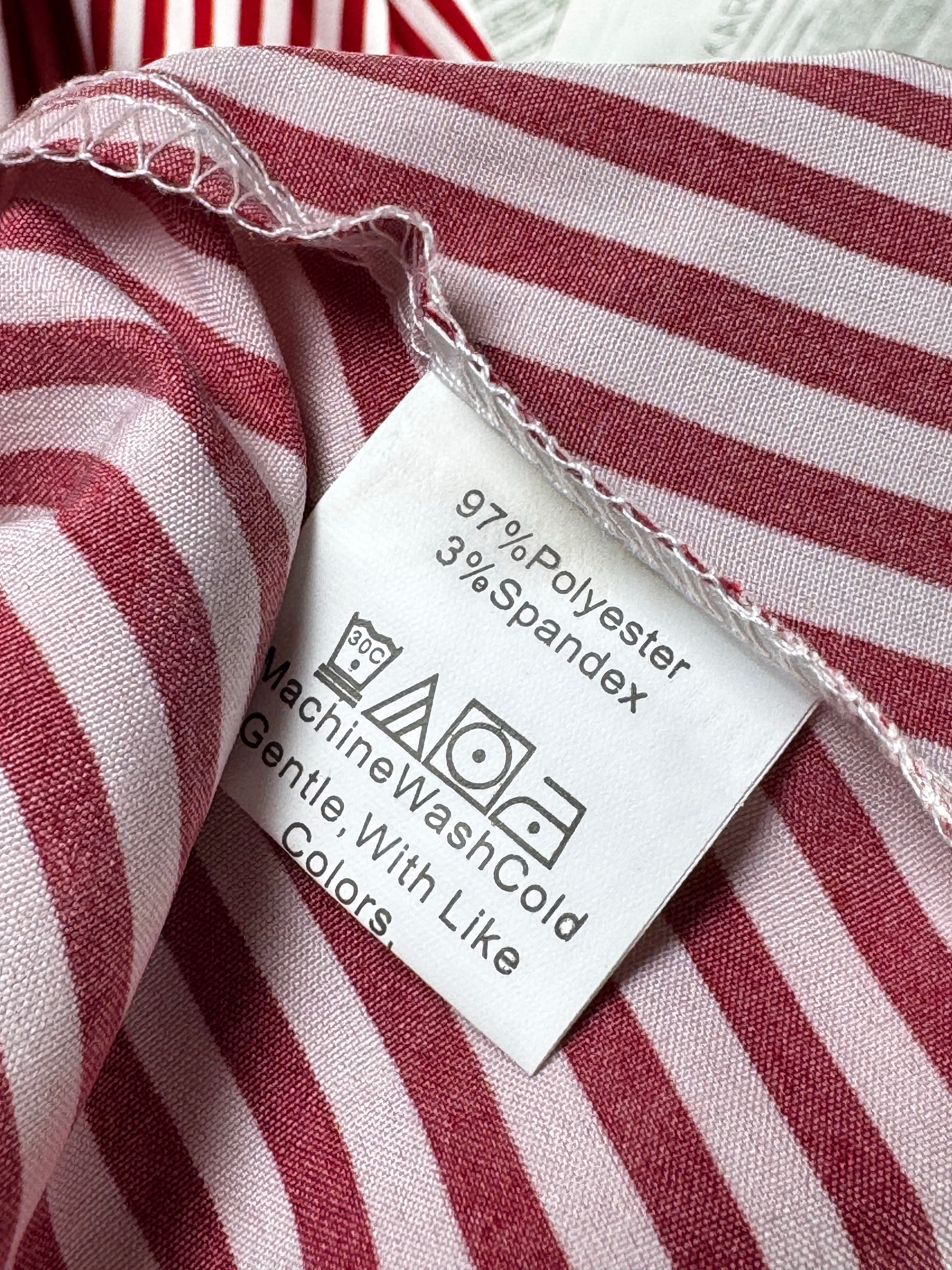 Shein® Large | Bust: 20" | Pink Stripes | Maxi Dress | B2 - 5163 - Genuine Maal