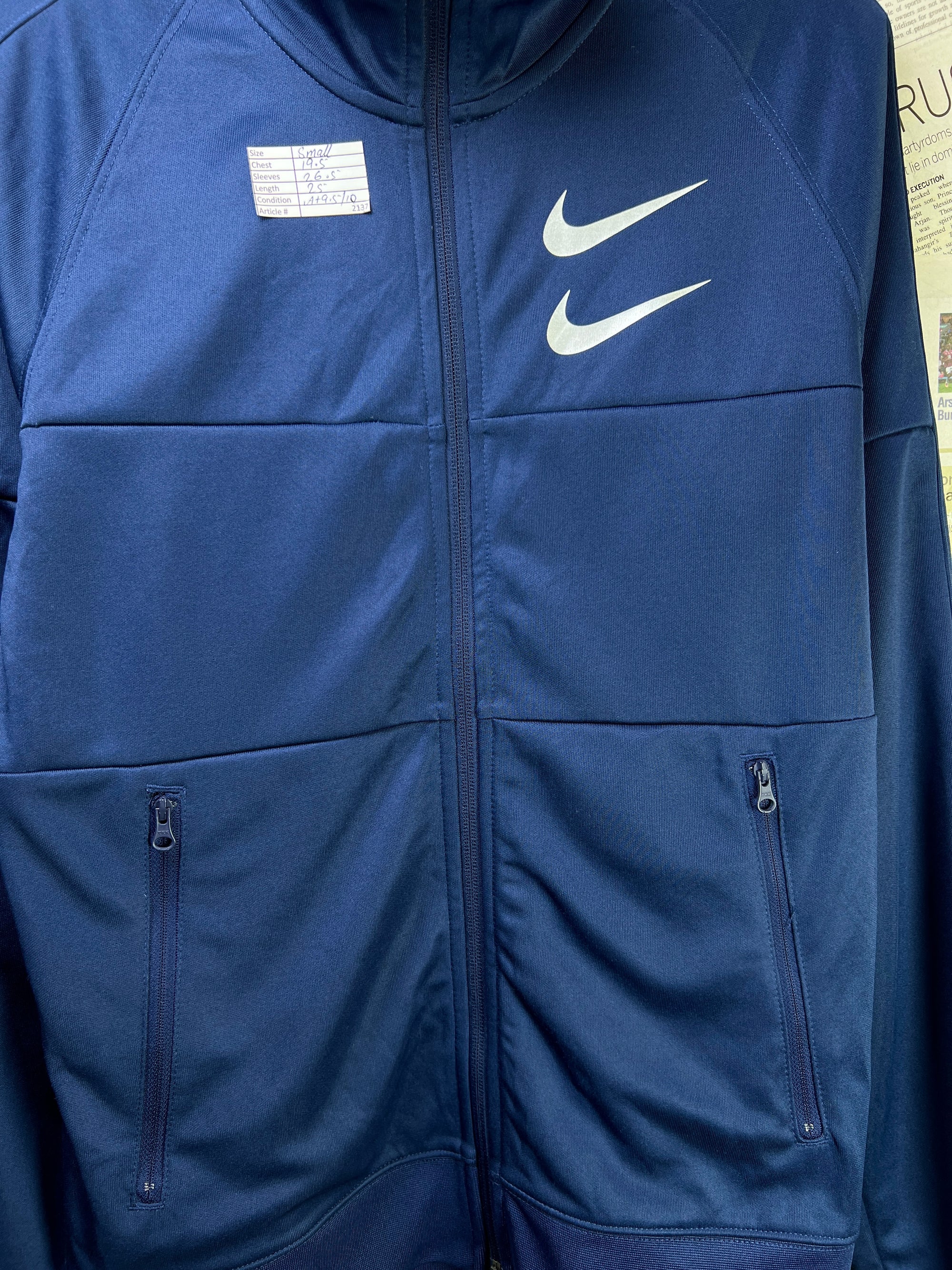 N*ke® Small | Chest: 19.5" | Blue | Mock Neck Jacket | 2137