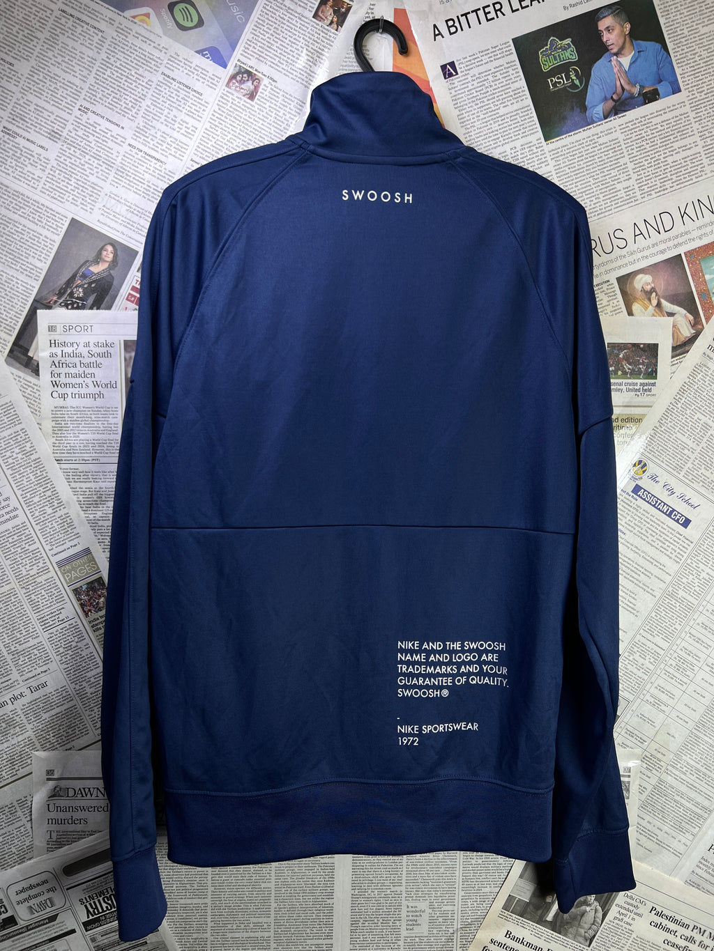 N*ke® Small | Chest: 19.5" | Blue | Mock Neck Jacket | 2137 - Genuine Maal