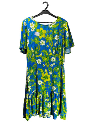 Everbelle® Medium | Bust: 19" | Floral | Midi Dress | Poly - Elastane | B2 - 5159 - Genuine Maal