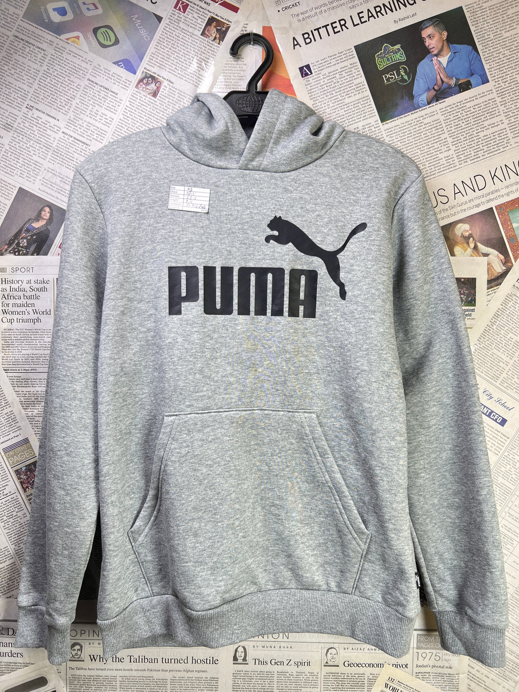 P*ma® XS | Chest: 18.5" | Grey | Hoodie | 2288 - Genuine Maal