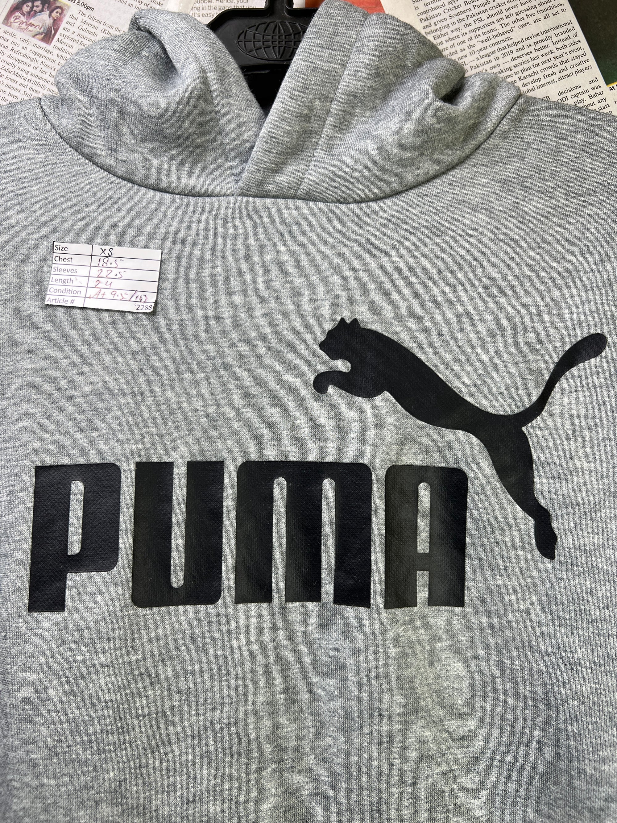 P*ma® XS | Chest: 18.5" | Grey | Hoodie | 2288 - Genuine Maal